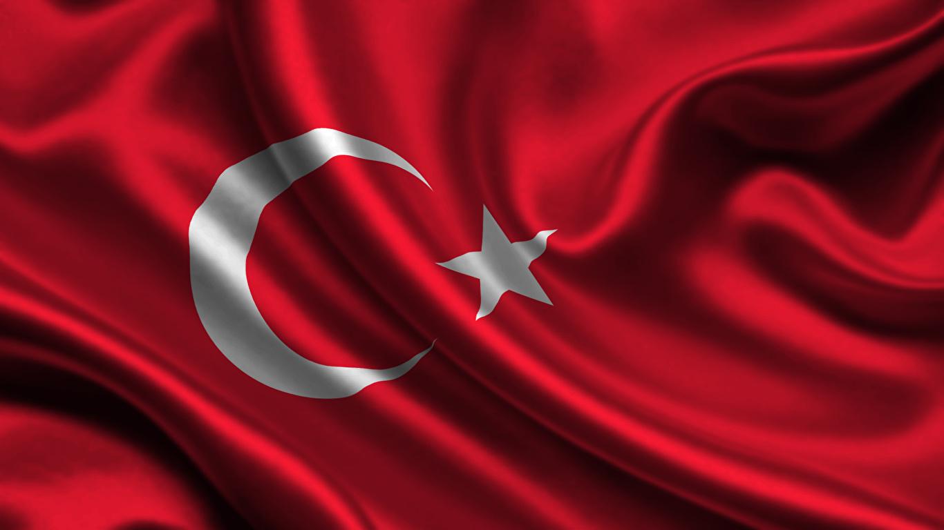 Wallpaper Turkey Flag 1366x768