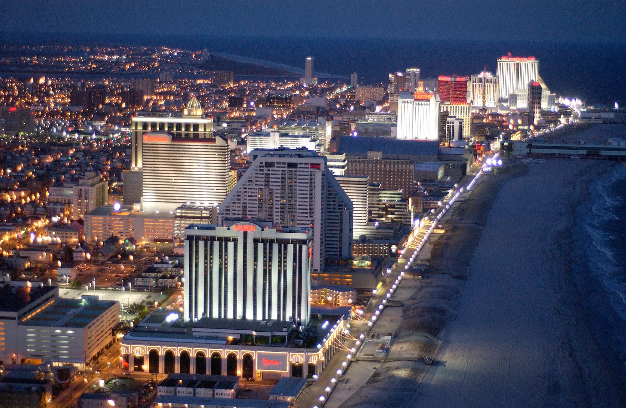 Atlantic City At Night HD Wallpaper, Background Image