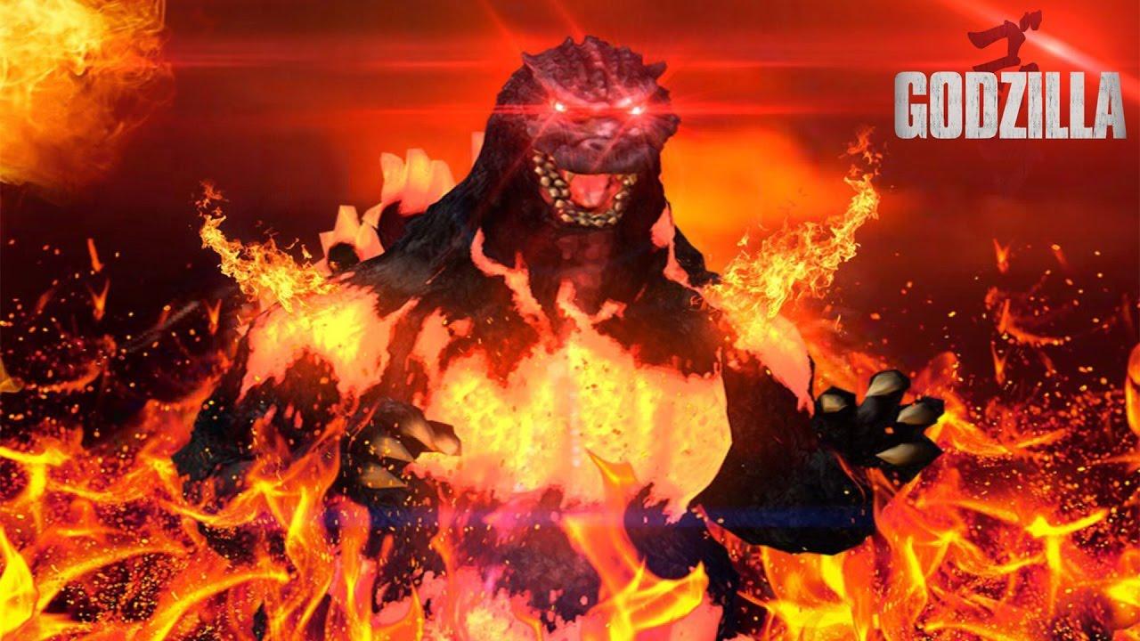 Burning Godzilla wallpaper_Funny Wallpaper_download free wallpaper