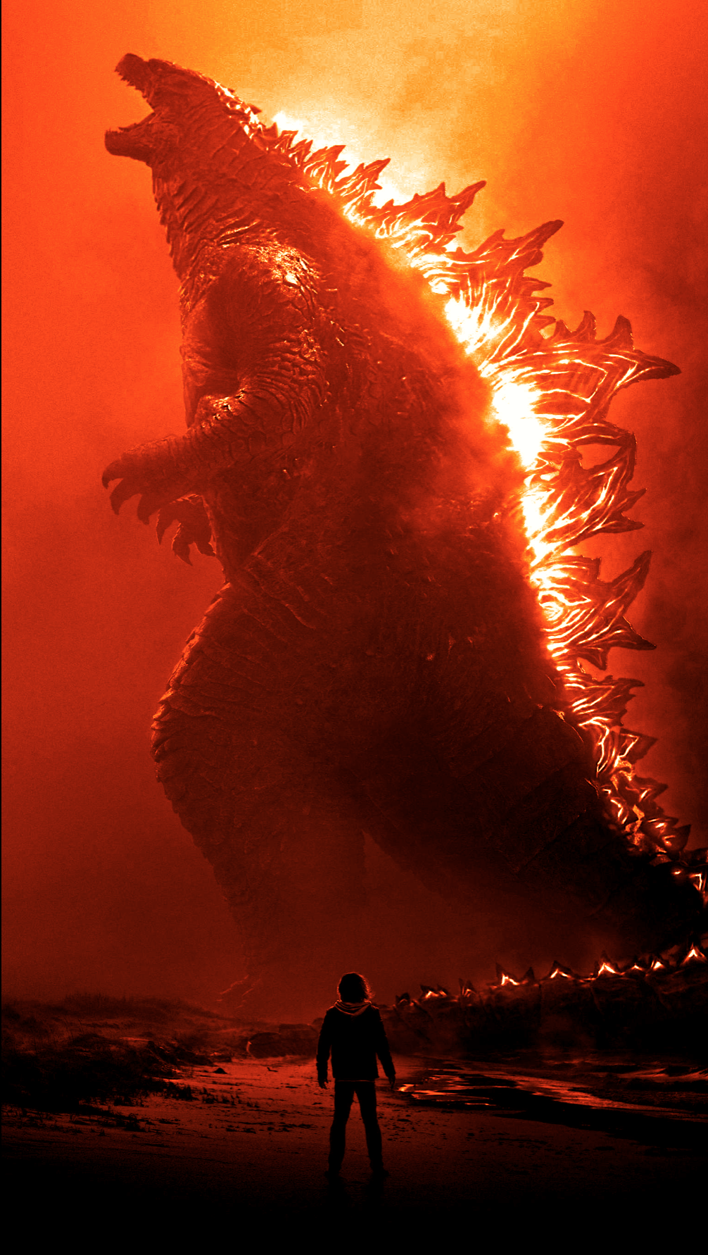 Burning Godzilla 1995 Glow Version Custom Background  rGODZILLA