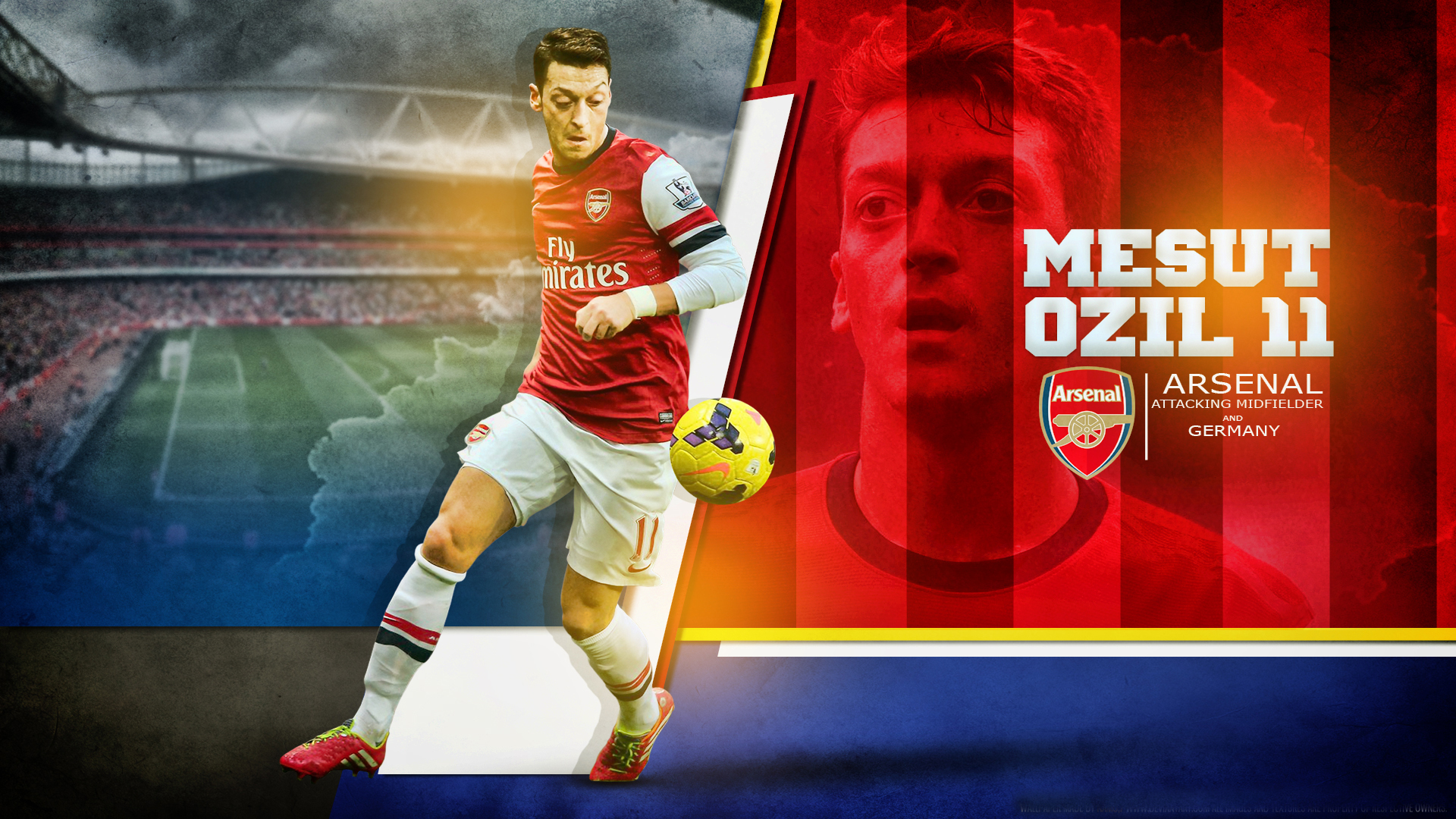 Arsenal Player Mesut Ozil New HD Wallpaper Free Download