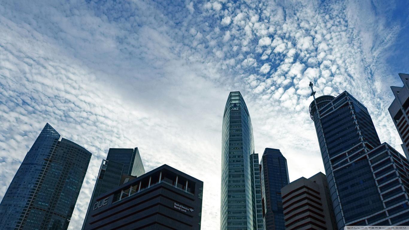 Skyscraper and Cloud ❤ 4K HD Desktop Wallpaper for 4K Ultra HD TV