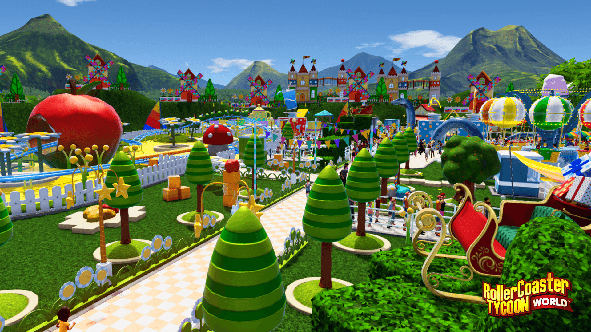 RCTW Release Update Theme And Holiday Decorations! Tycoon Ultimate Theme Park Sim