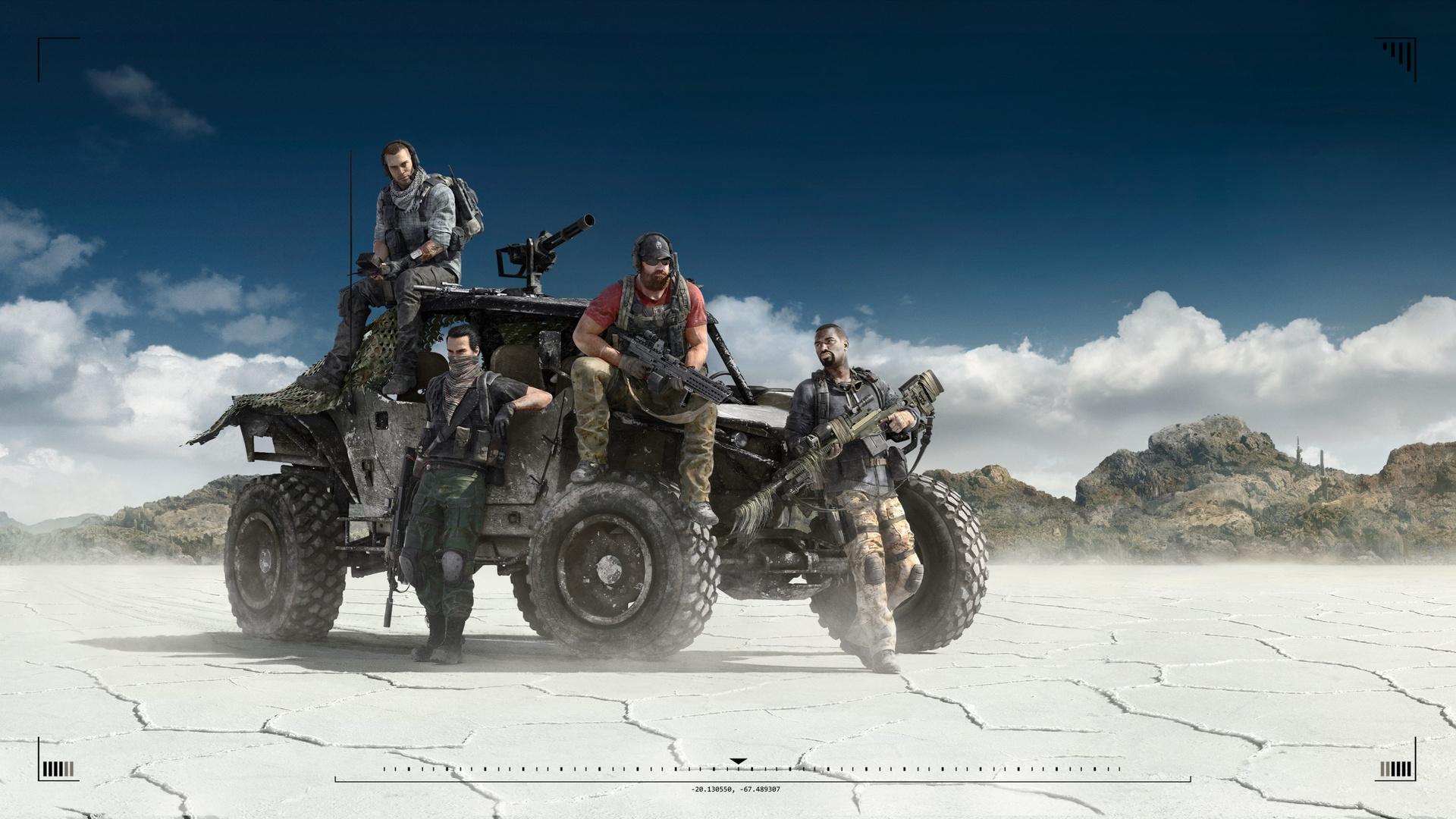 Ghosts and their ride. Wallpaper from Tom Clancy's Ghost Recon
