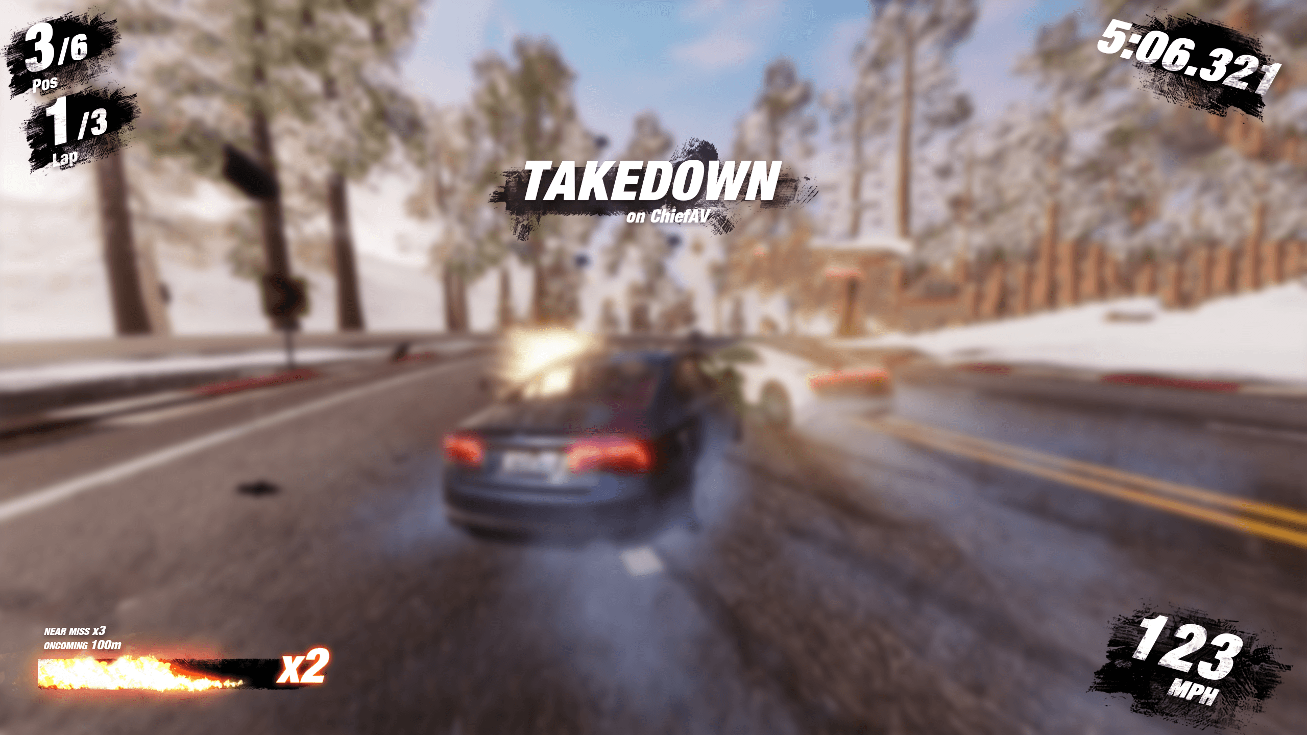 Concept HUD I created for Dangerous Driving