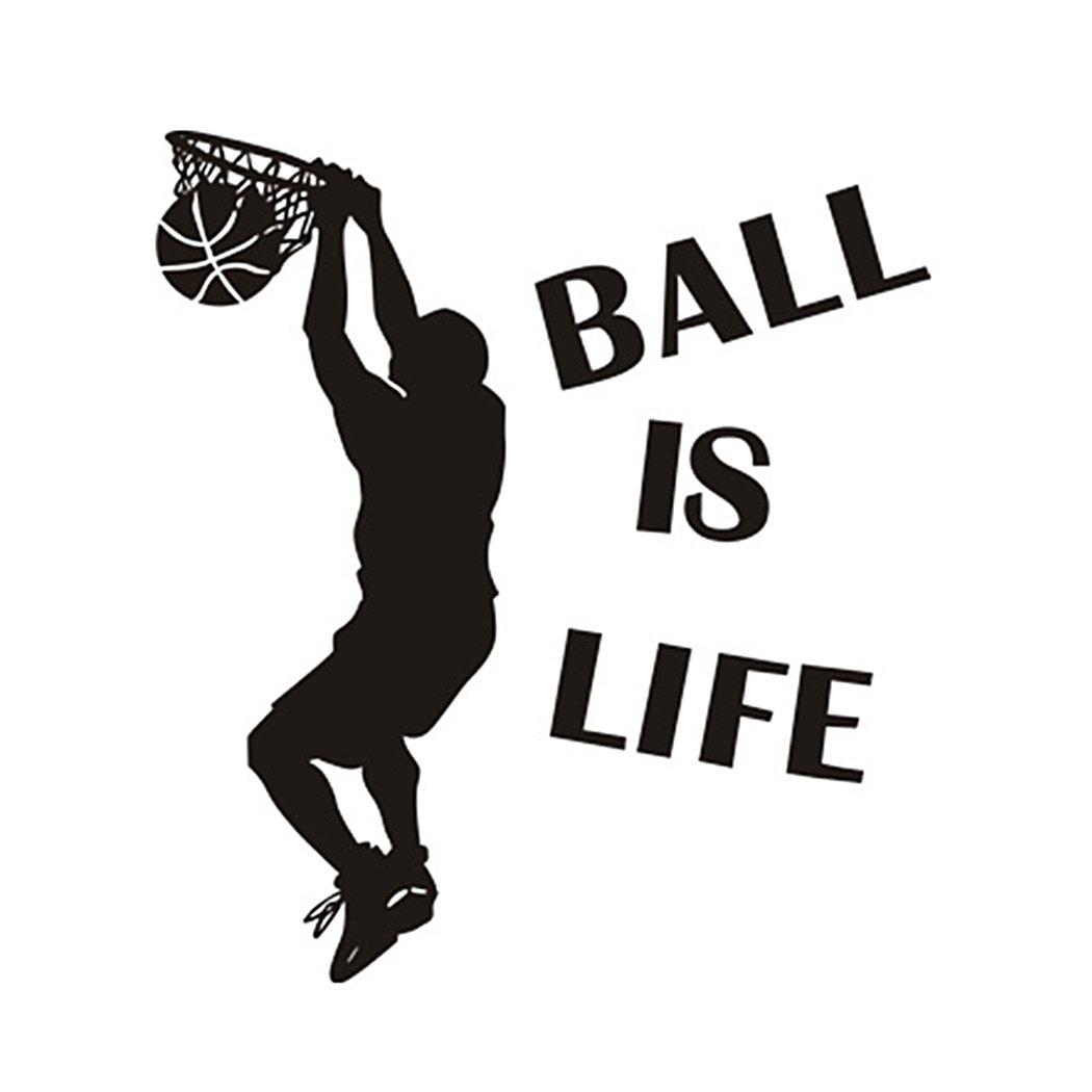 Hatisan Ball Is Life Basketball Slam Dunk Wall Decal