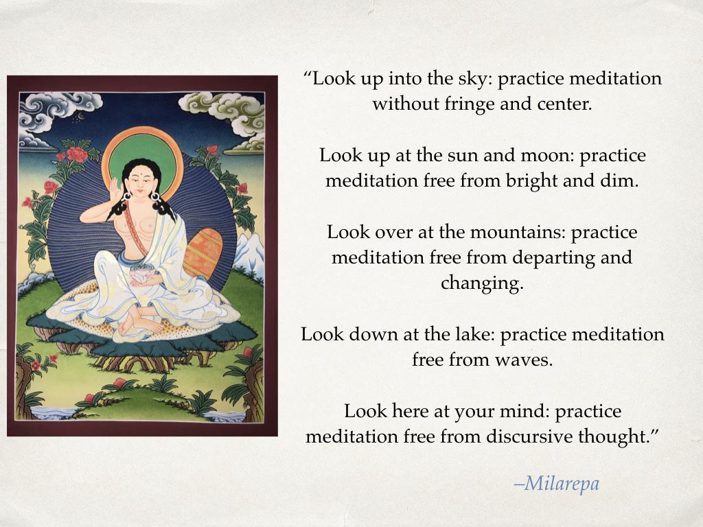 advancing meditation: Milarepa 2. Blazing Light, Love's Song