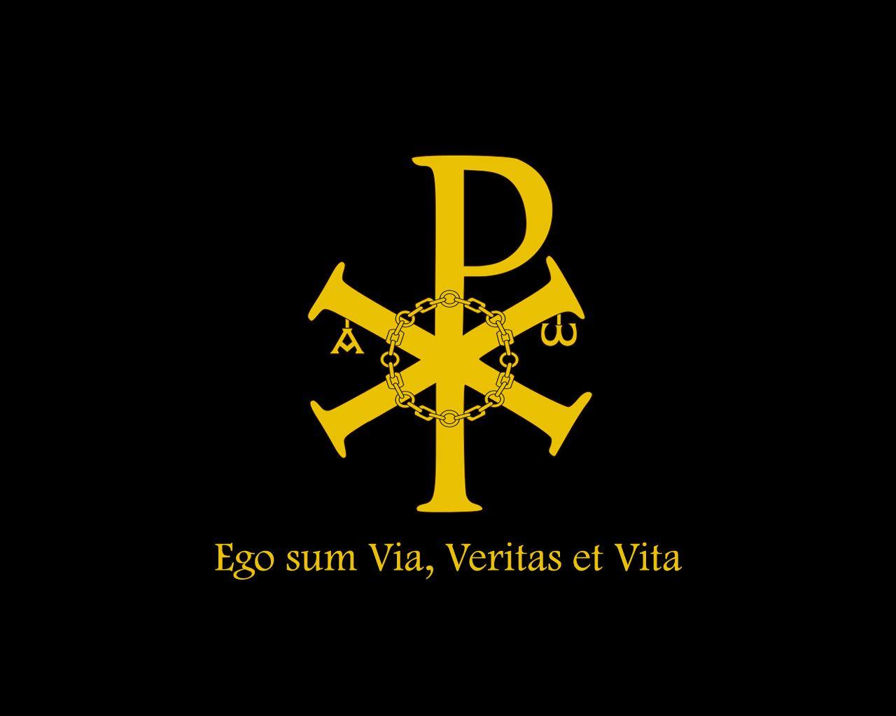 Chi Rho Wallpaper. The Sign of Truth and Life