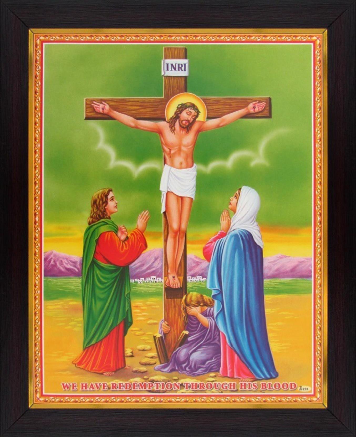 Jesus Christ on Cross Poster Paper Print & Paintings