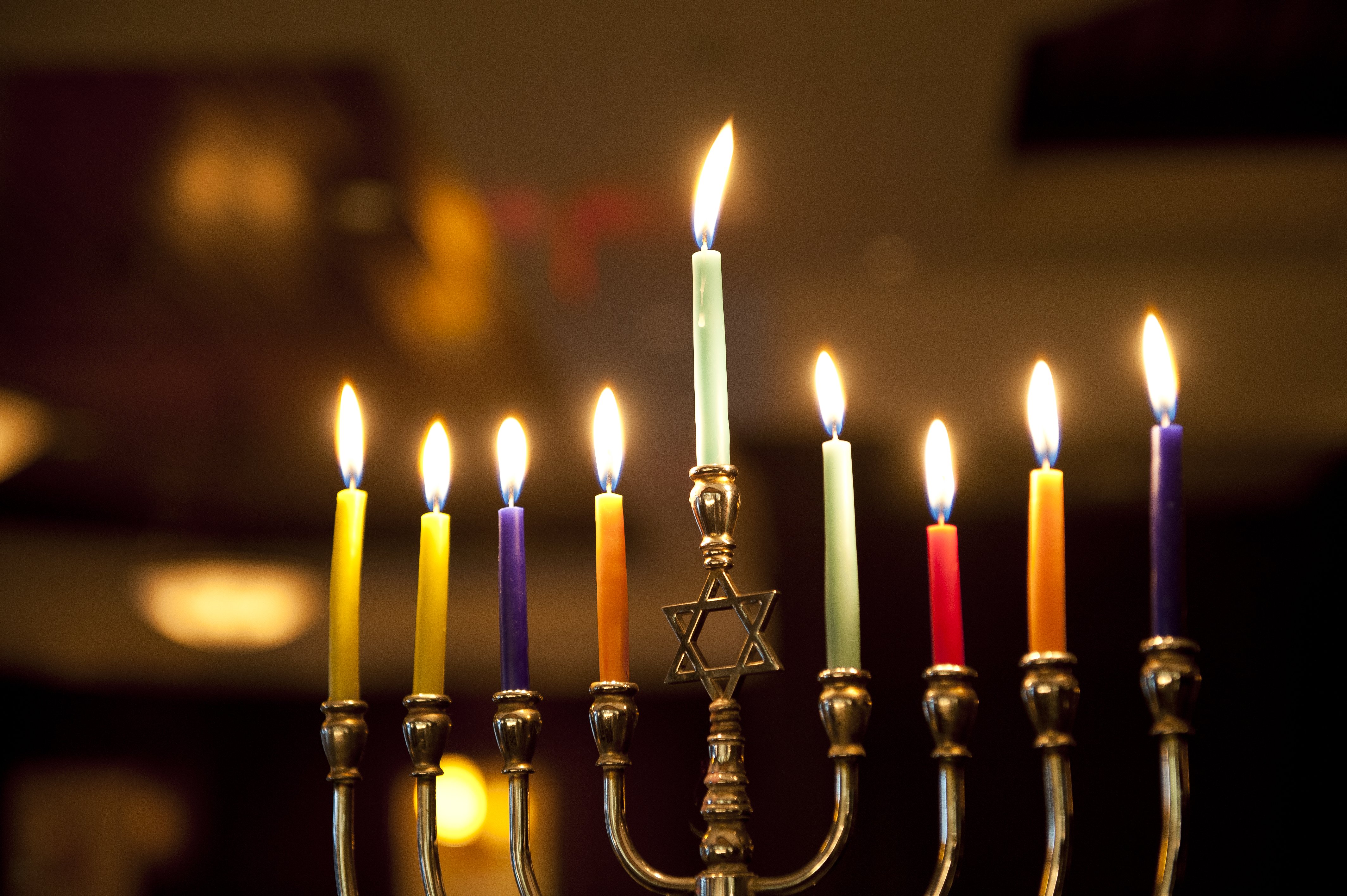 Hanukkah Menorah Candles wallpaperx2832