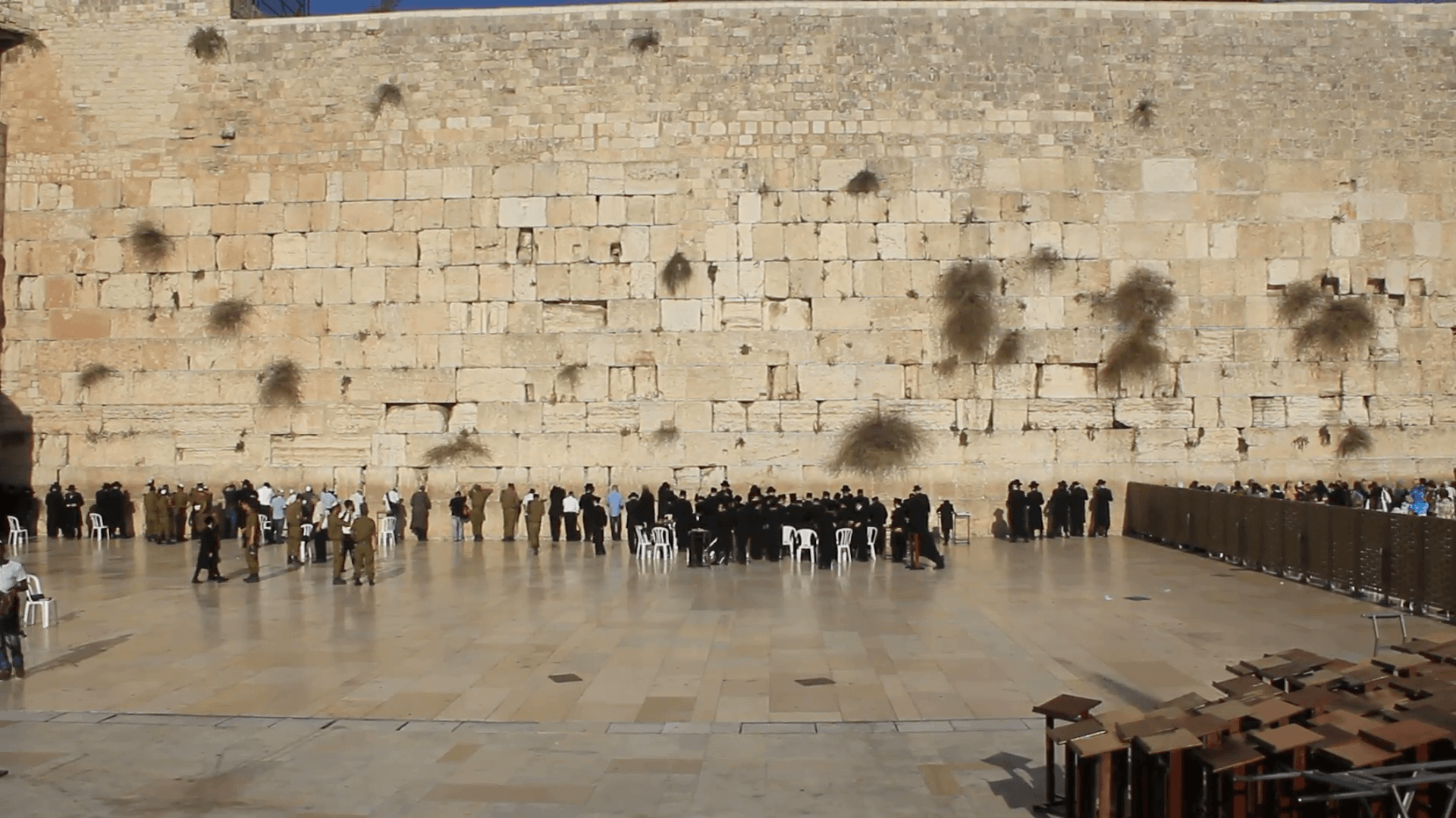 The Wailing Place of the Jews. Wailing Wall. Western Wall