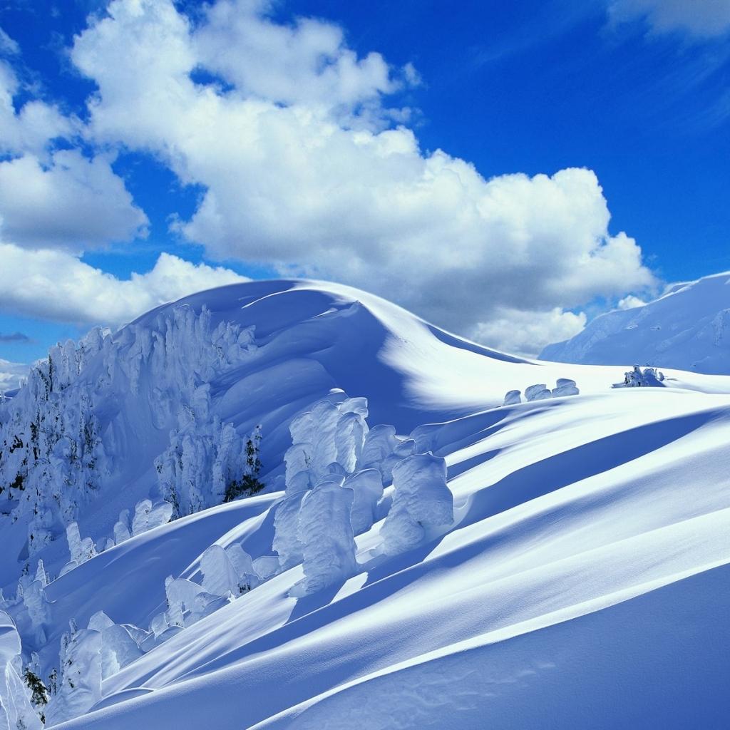 Snowy Mountains Tablet wallpaper and background