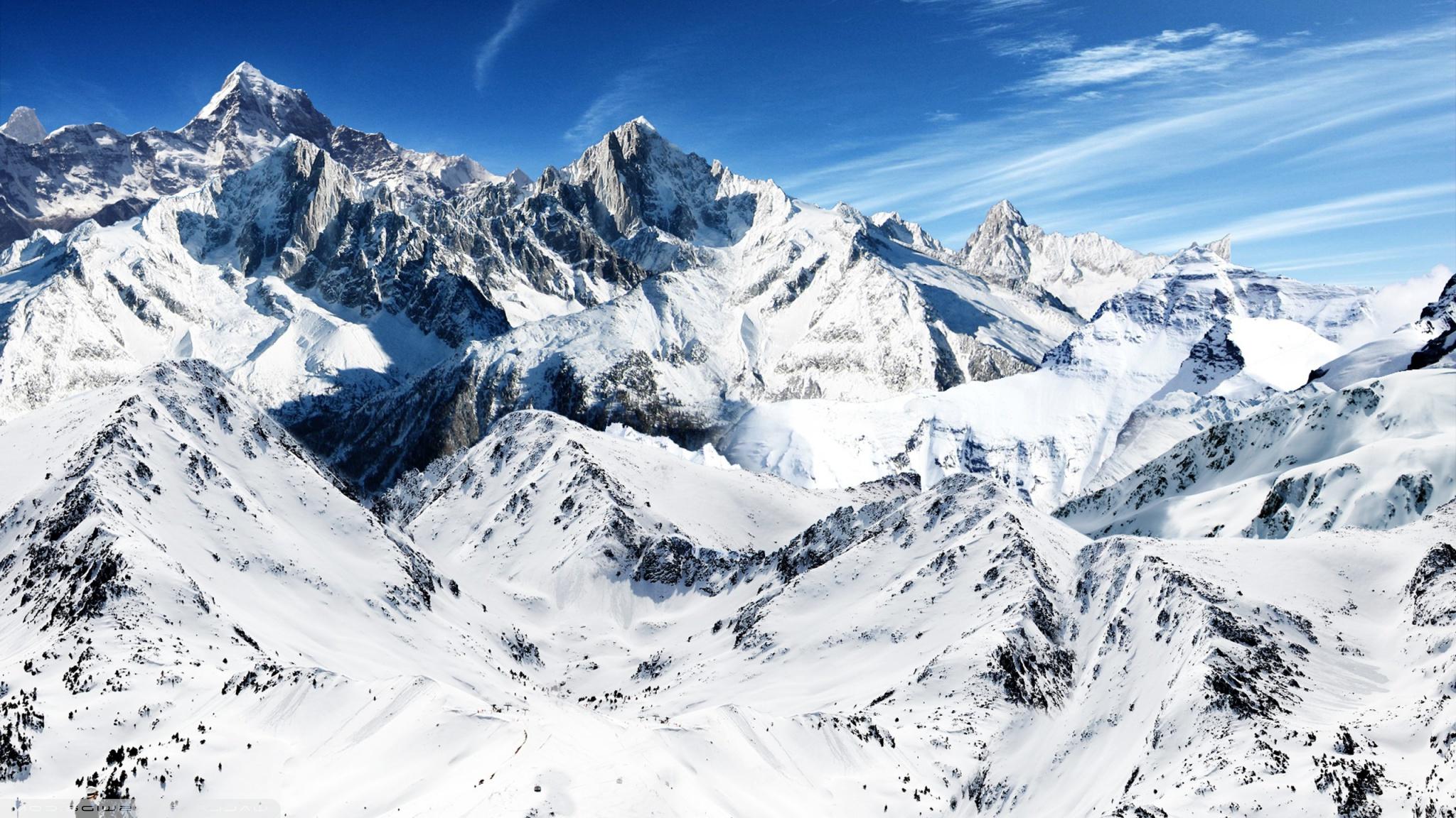 Snowy Mountains Wallpaper HD. Pixels HD Wallpaper