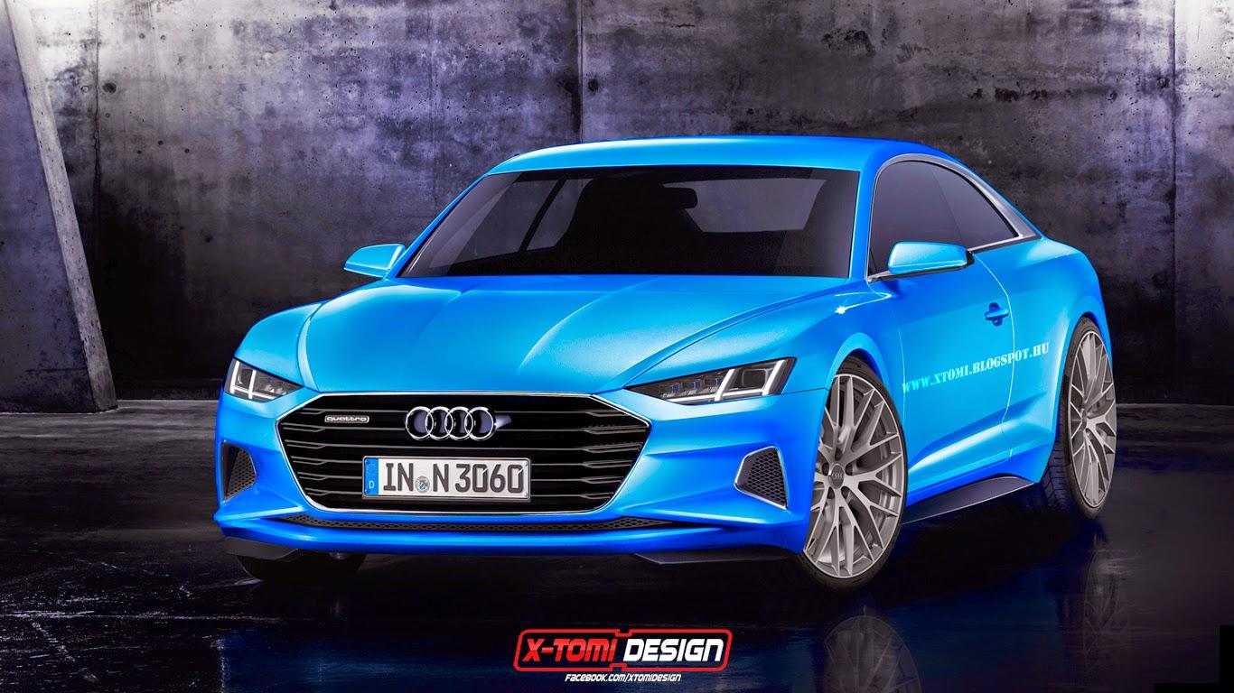 Audi A9 Rendered as Production Coupe Based on Prologue Concept