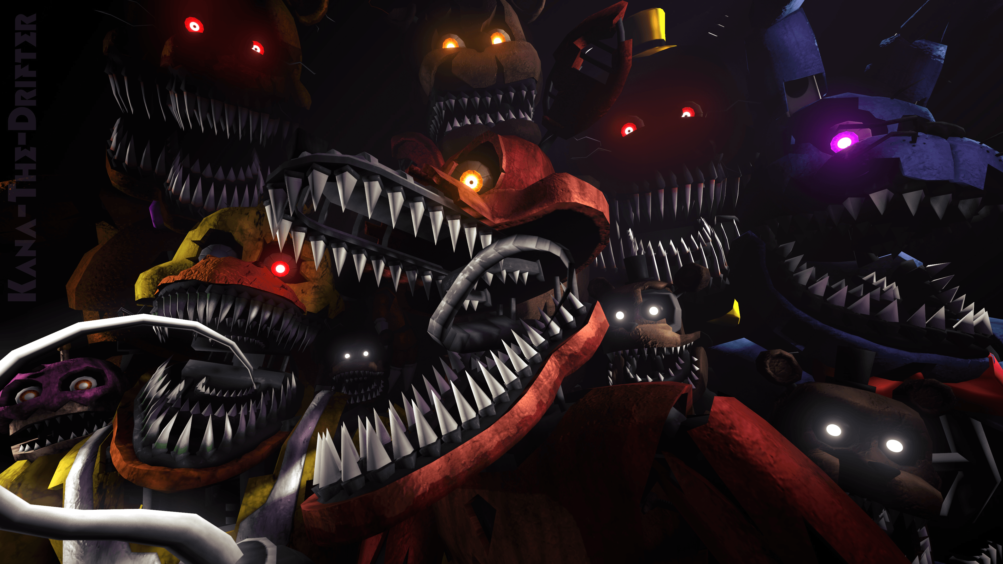 Nightmare Foxy wallpaper by purple_glitchfnaf - Download on ZEDGE