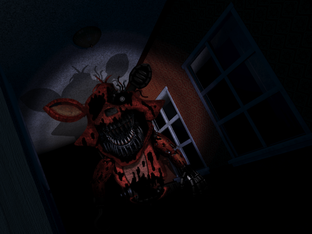 Withered Foxy e Nightmare Foxy Referência SFM papel de parede HD