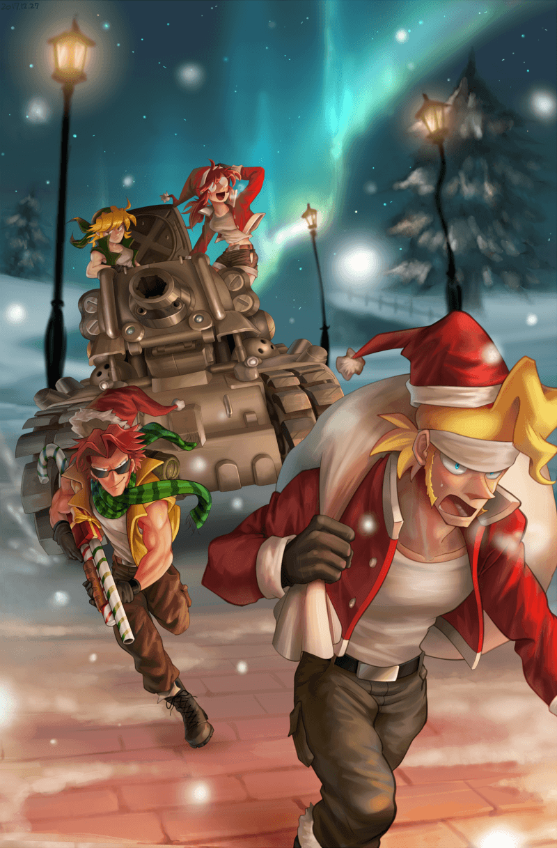 fio germi, kasamoto eri, marco rossi, and tarma roving metal slug