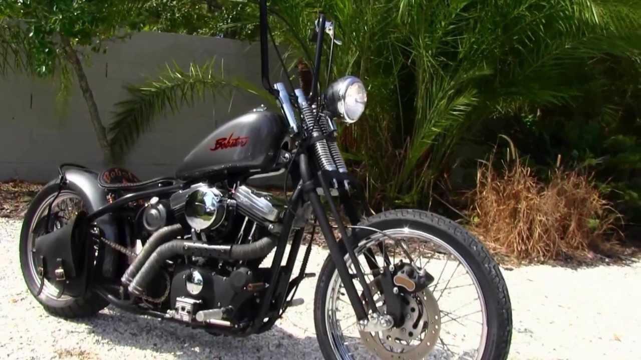 Used 2003 Harley Davidson XL883 Custom Bobber Motorcycle