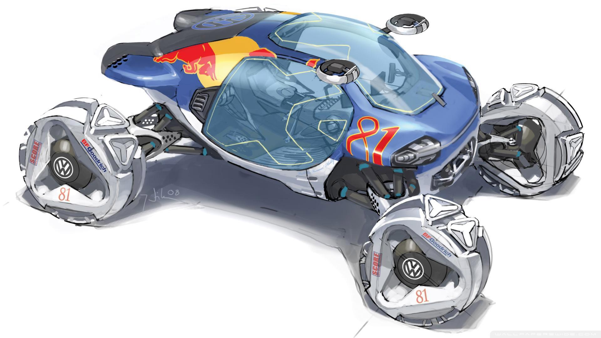 Volkswagen Bio Runner Sketch 2 ❤ 4K HD Desktop Wallpaper for 4K