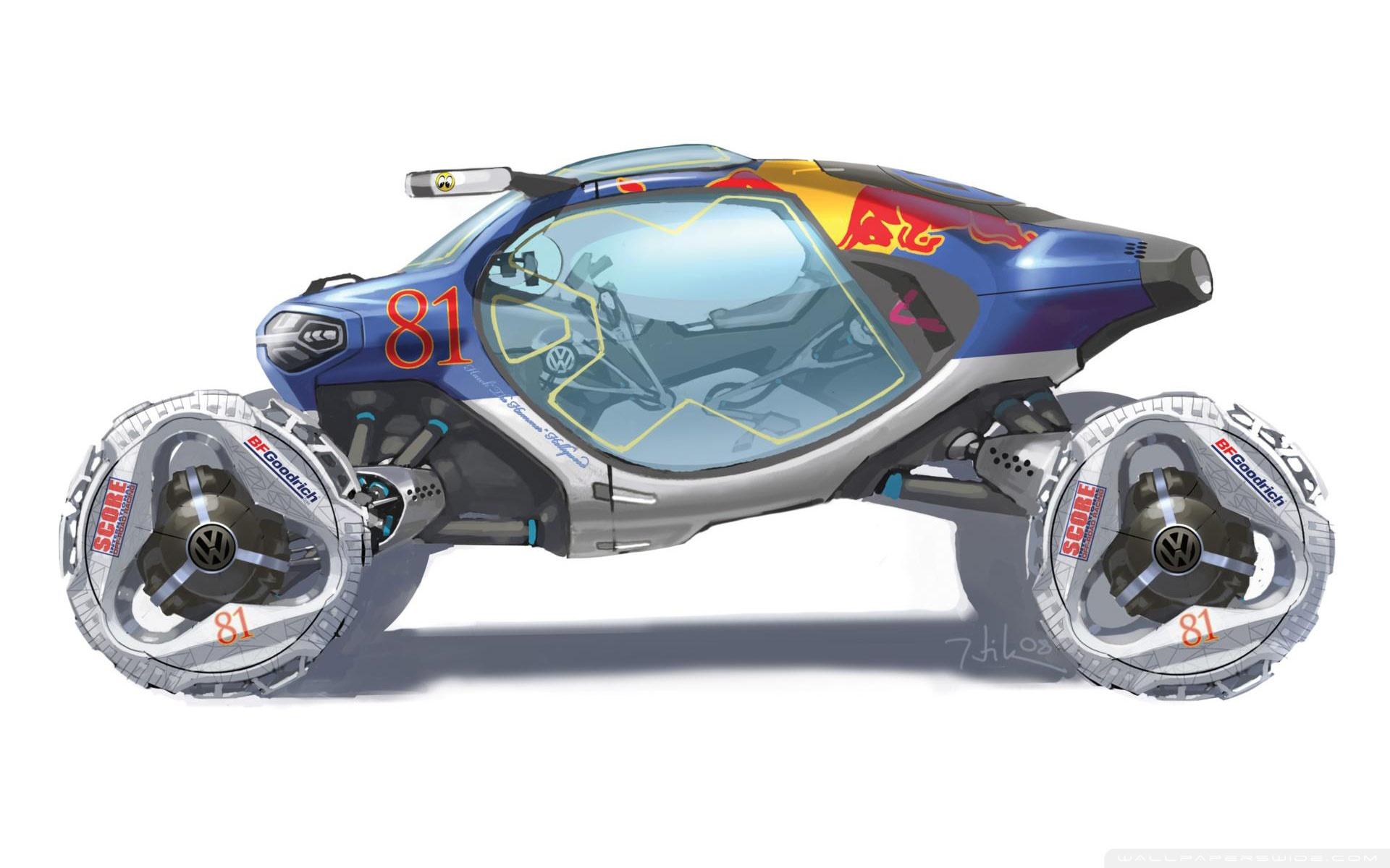 Volkswagen Bio Runner Sketch ❤ 4K HD Desktop Wallpaper for 4K Ultra