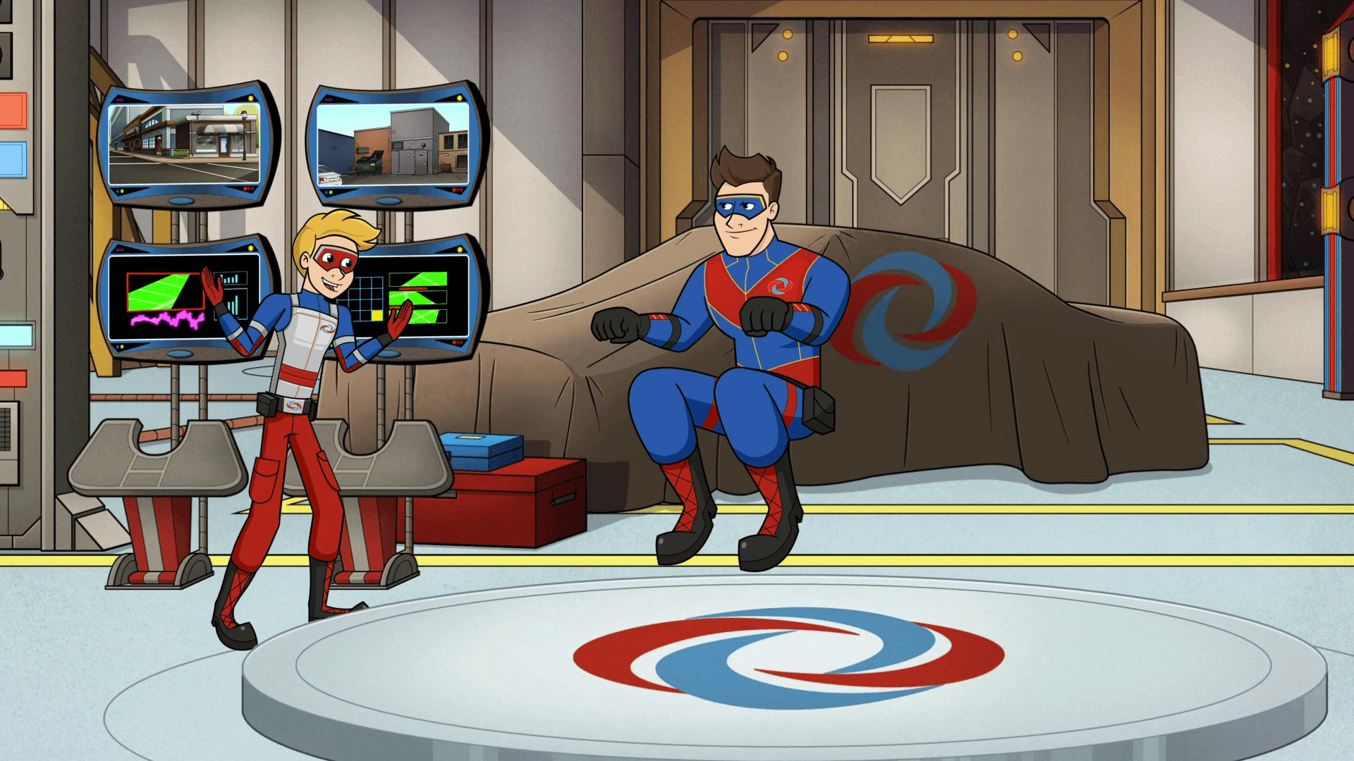 Flying Spiders. The Adventures of Kid Danger and Captain Man