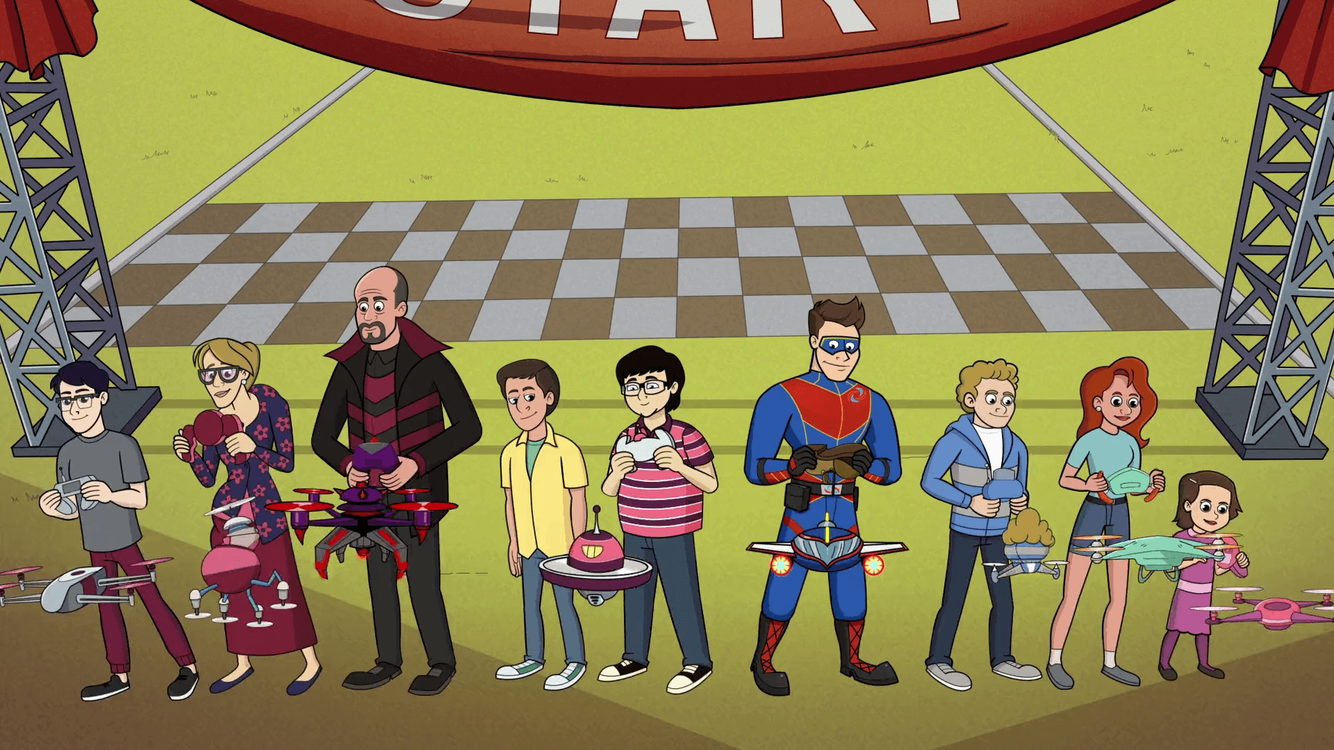 Game of Drones. The Adventures of Kid Danger and Captain Man