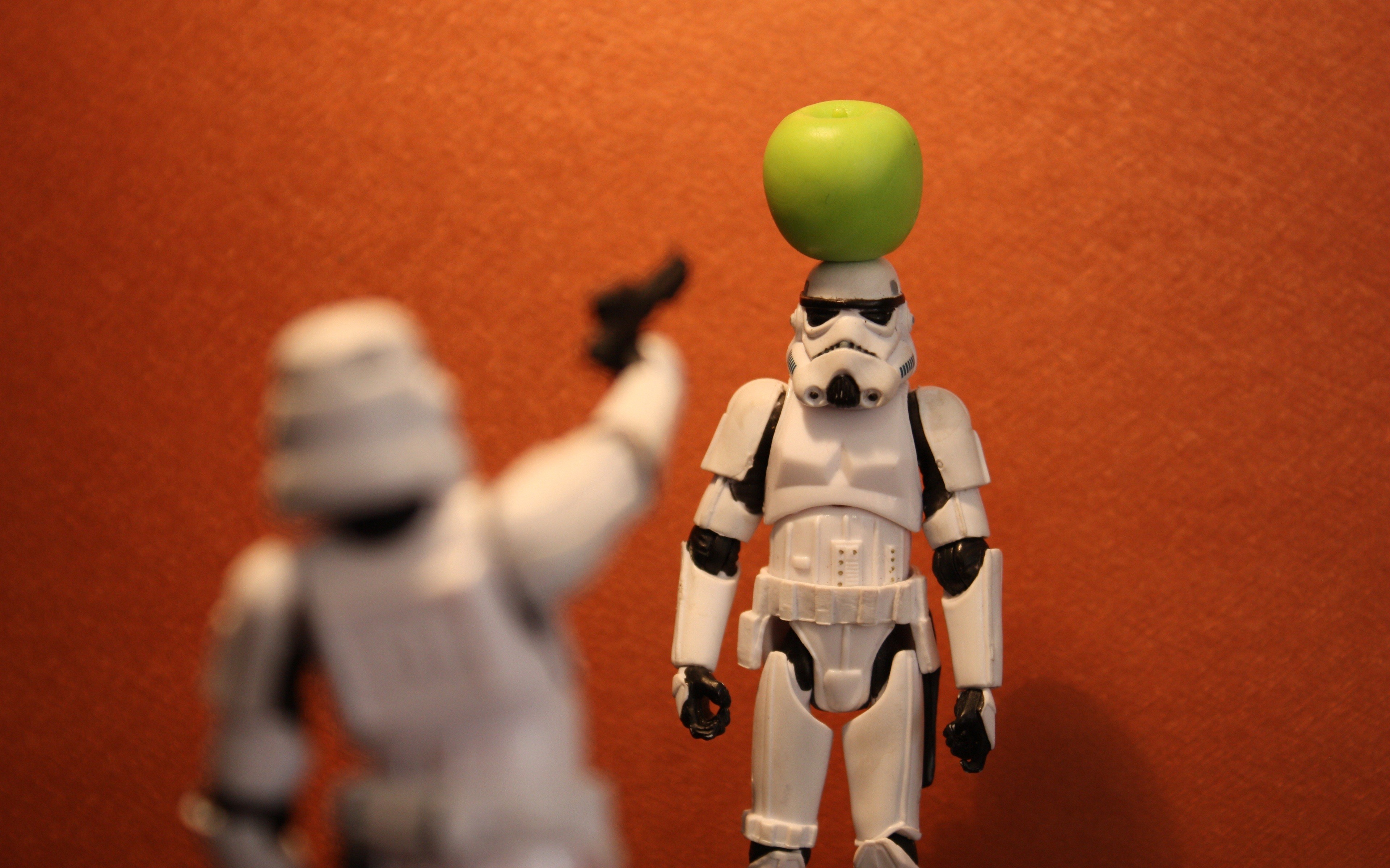 Star wars stormtroopers funny toys miniature apples wallpaper