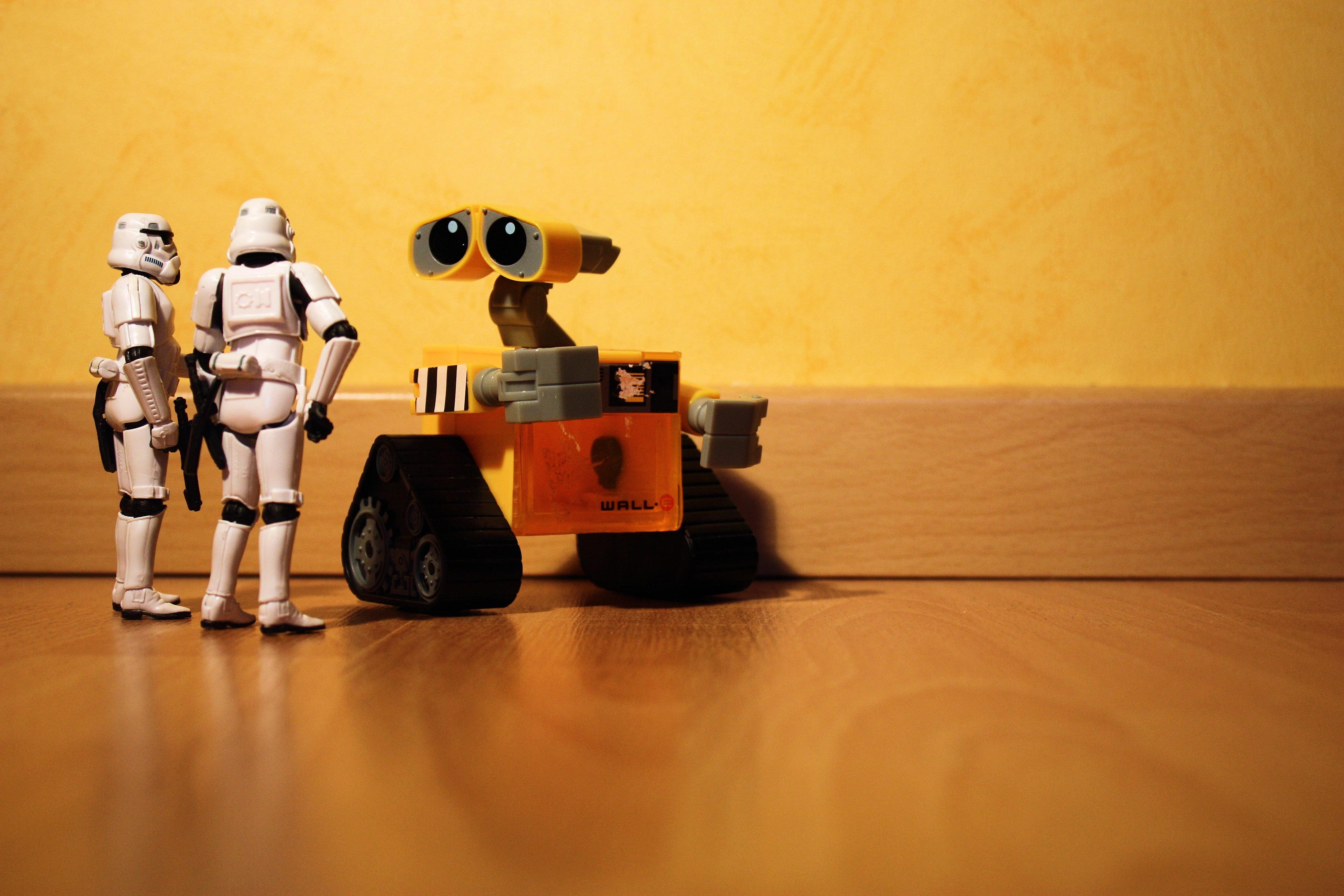 Star Wars, Robots, Stormtroopers, Wall E, Miniature, Figurines