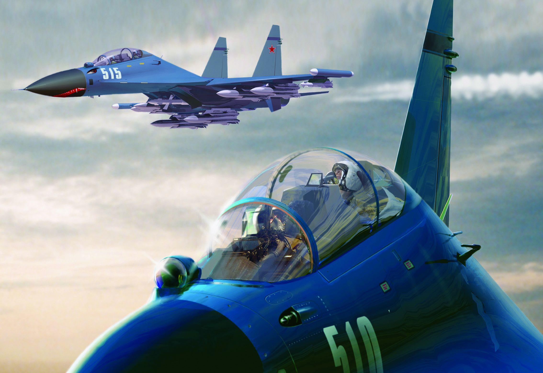 Wallpaper Sukhoi Su 27 Fighter Airplane Airplane Aviation