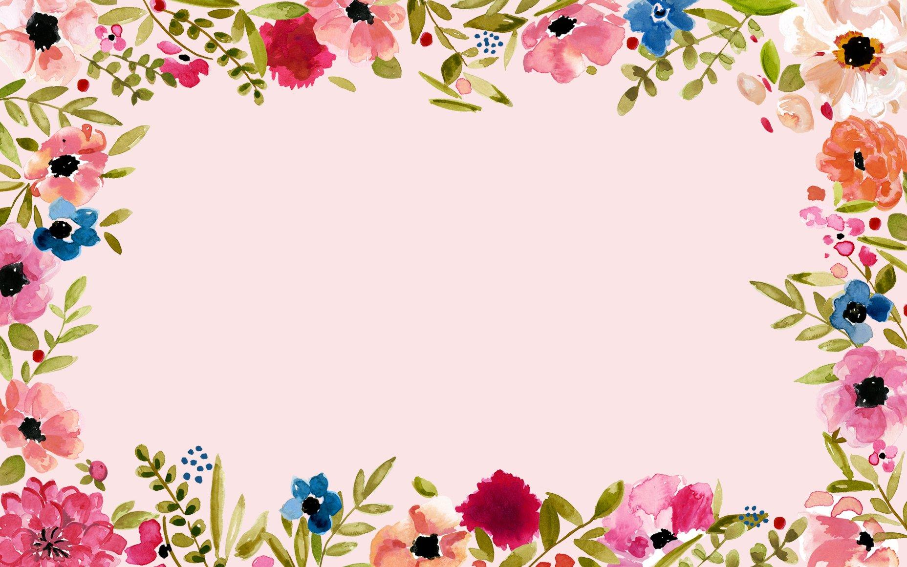 Floral Border Wallpaper and Background Imagex1161