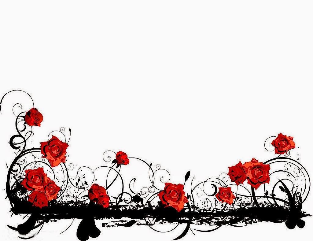red and black wallpaper border