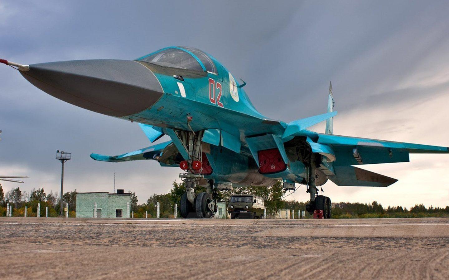 Sukhoi Su 34 Airplane Air Force Russia HD Wallpaper 1920x1080