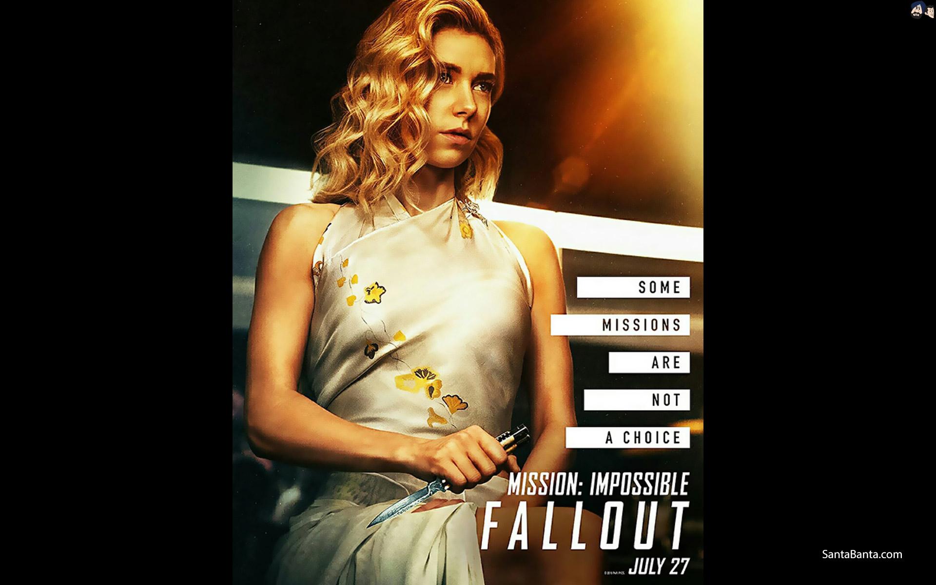 Vanessa Kirby in Mission: Impossible releasing July 27