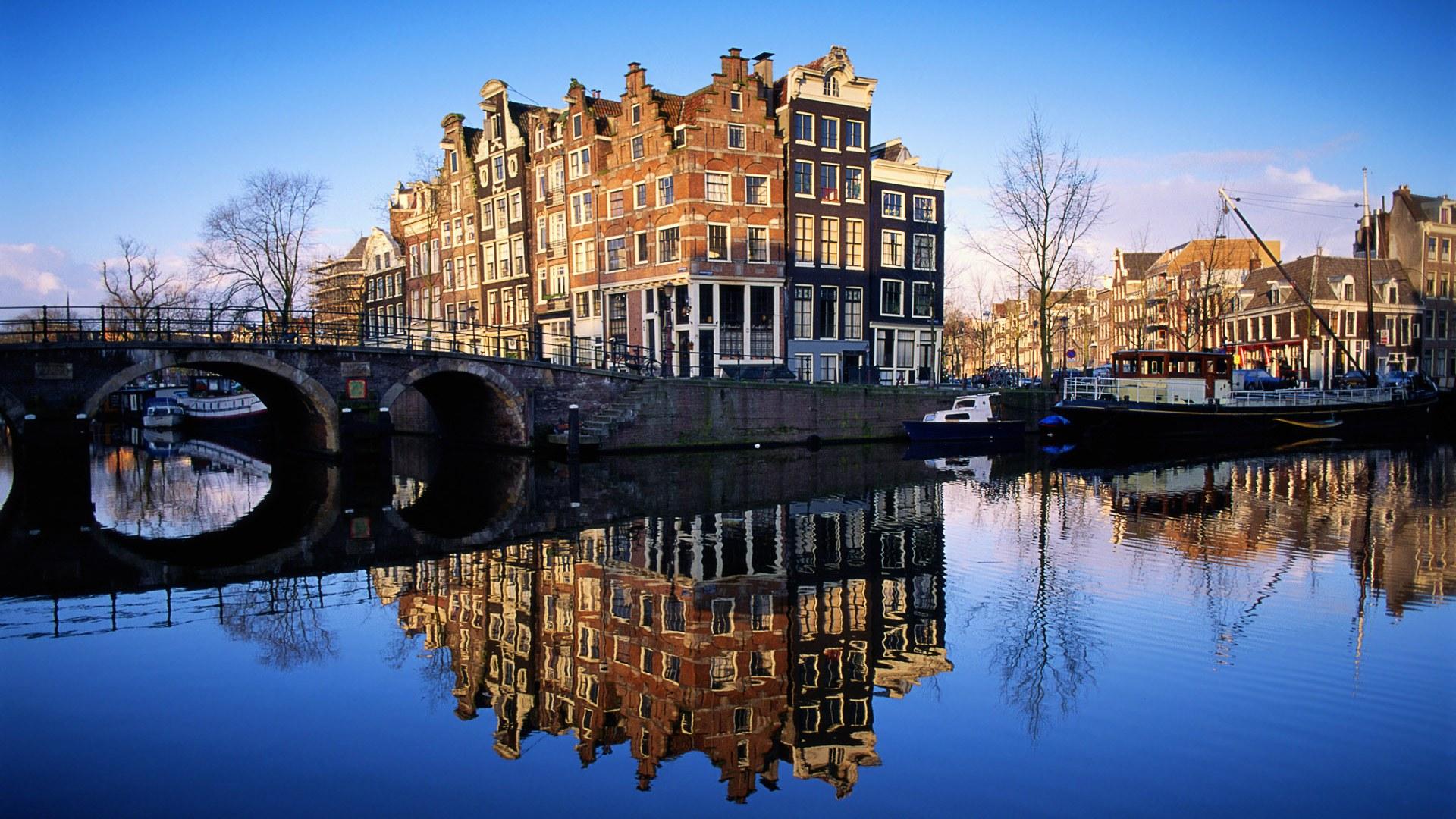 water, architecture, bridges, Europe, Netherlands, Holland