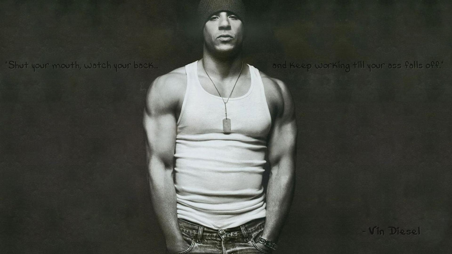 Quotes muscles actors vin diesel wallpaper