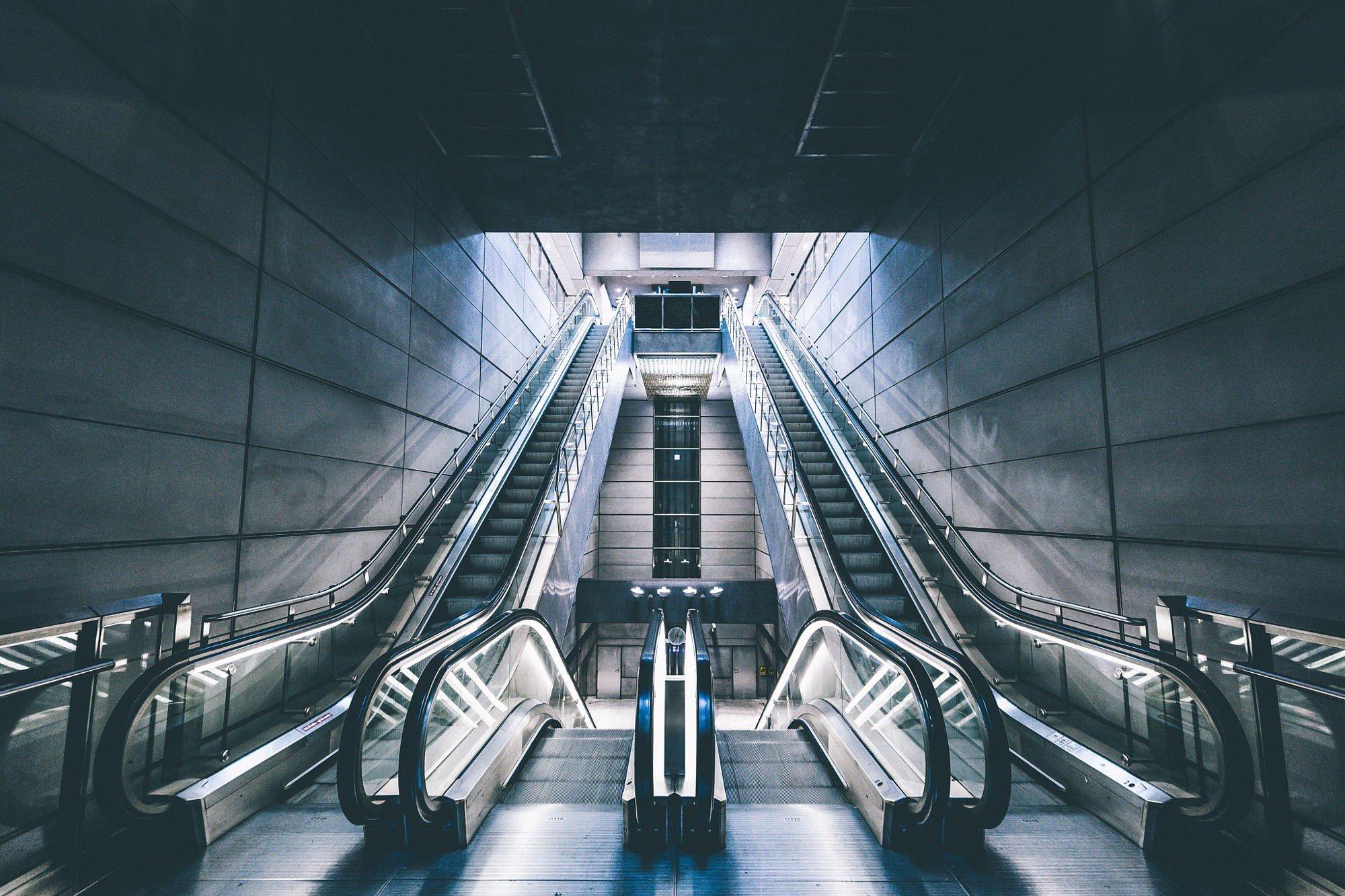 escalator subway underground wallpaper and background