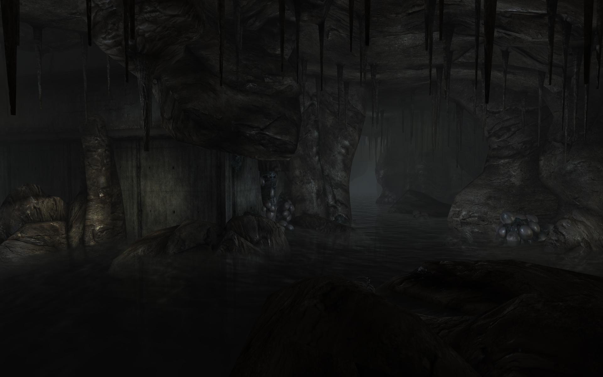 3D, View, Dark, Underground, Rivers, Fallout Wallpaper HD / Desktop