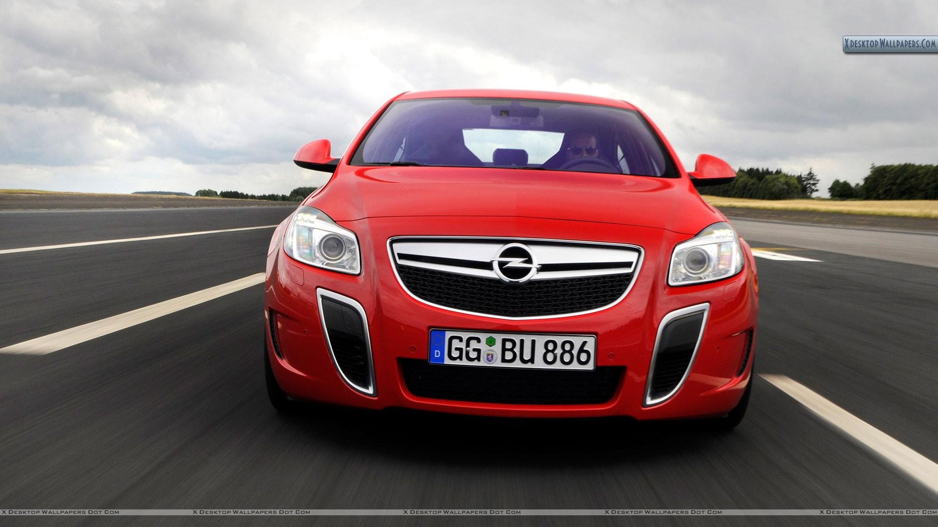 Opel Insignia Opc Unlimited Red Color Wallpaper