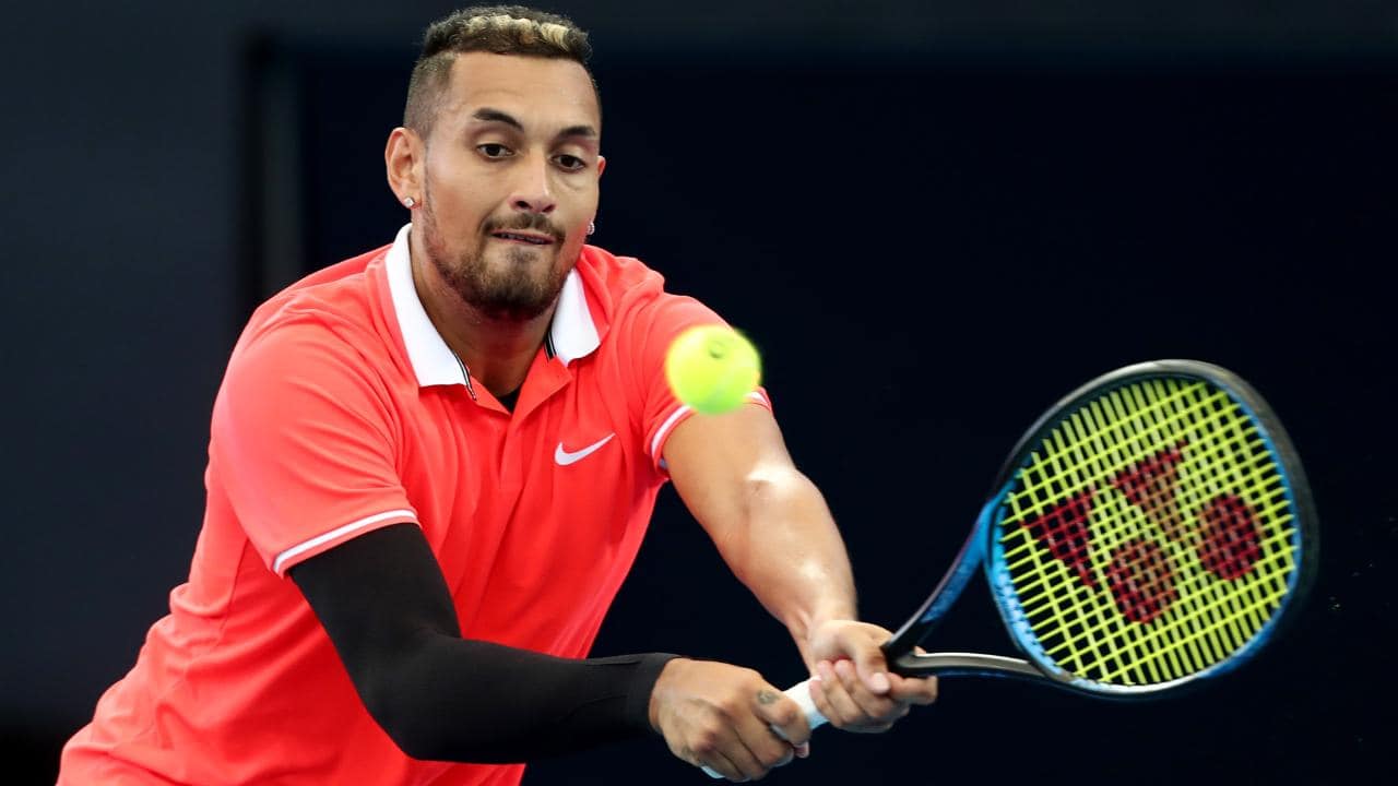 Nick Kyrgios' Brisbane title defence over after losing to Jeremy