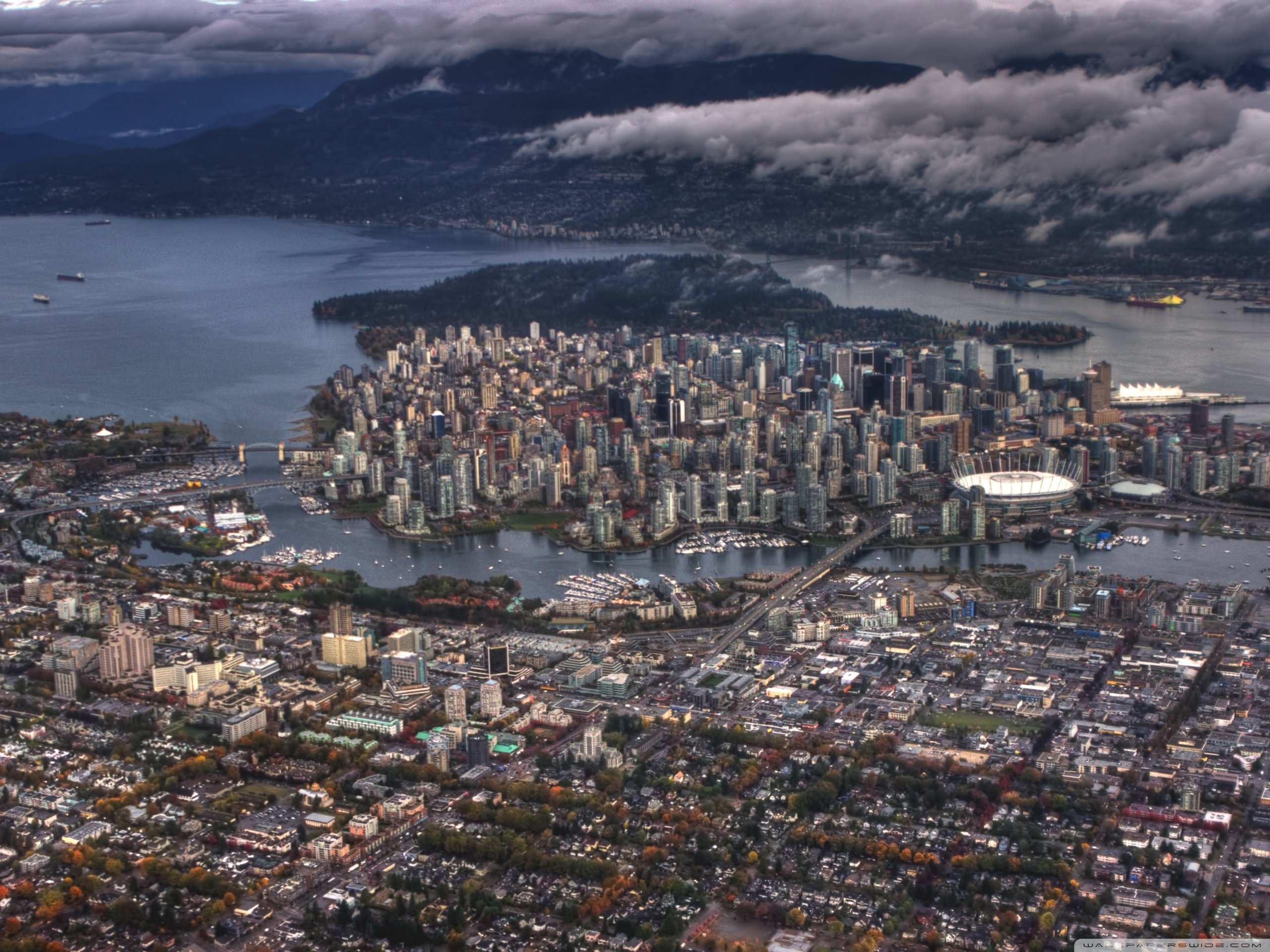 Vancouver Aerial View ❤ 4K HD Desktop Wallpaper for 4K Ultra HD TV
