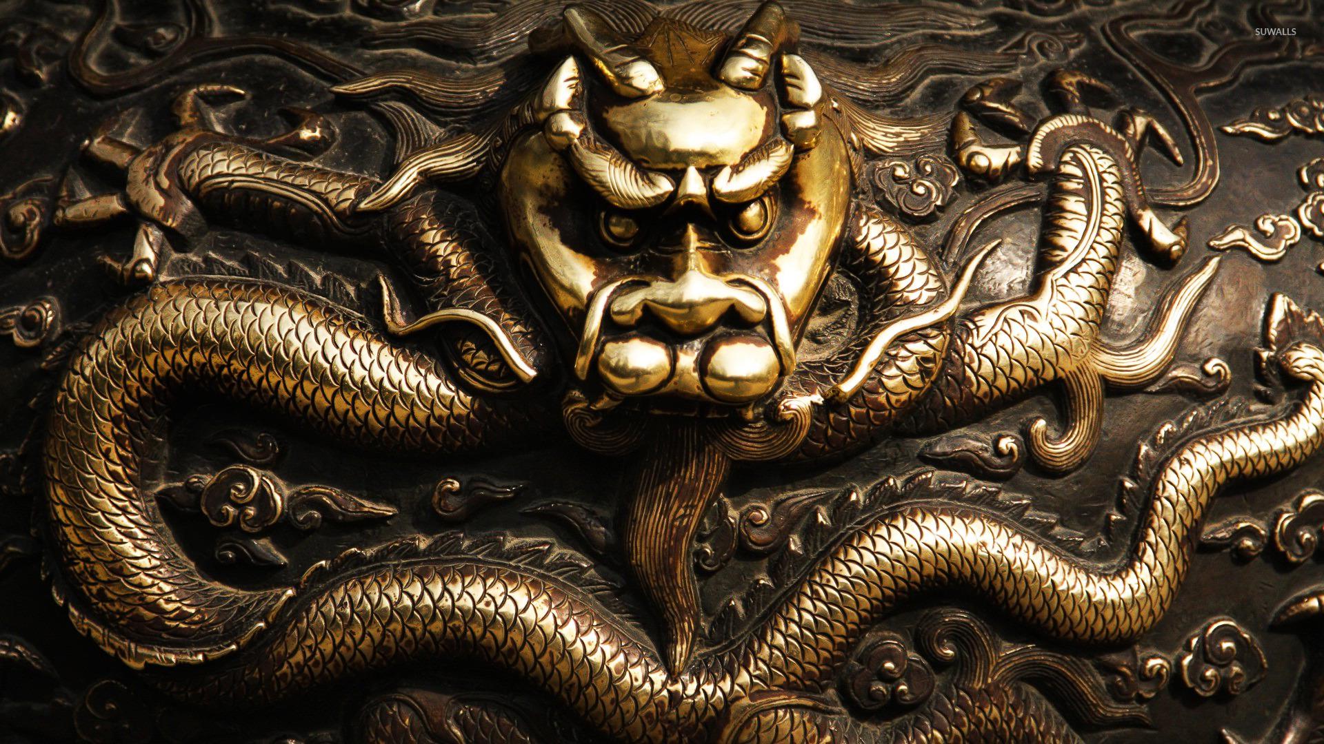 Golden dragon wallpaper wallpaper