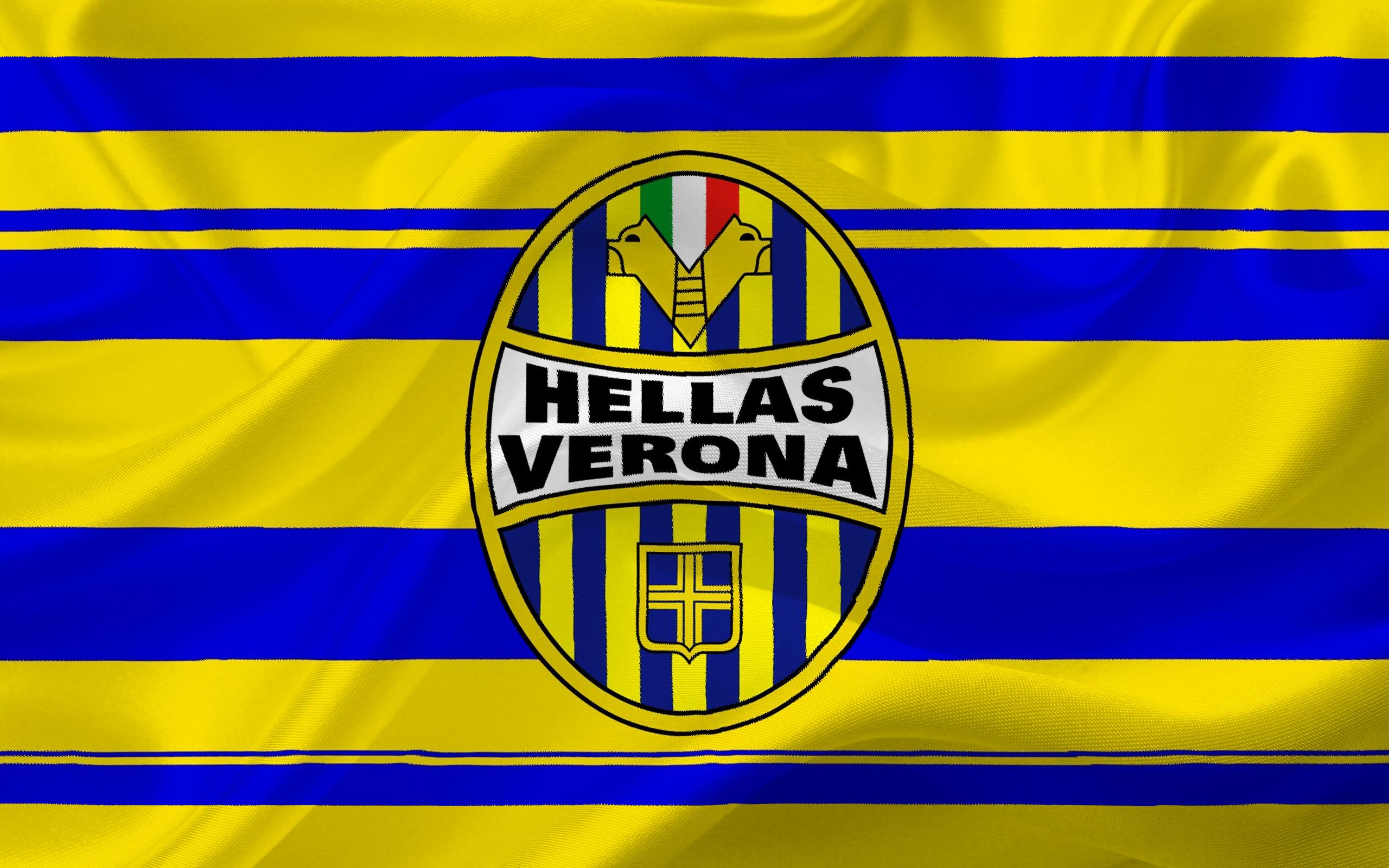 Download wallpaper Hellas Verona, football, Logo, Serie A, Italy