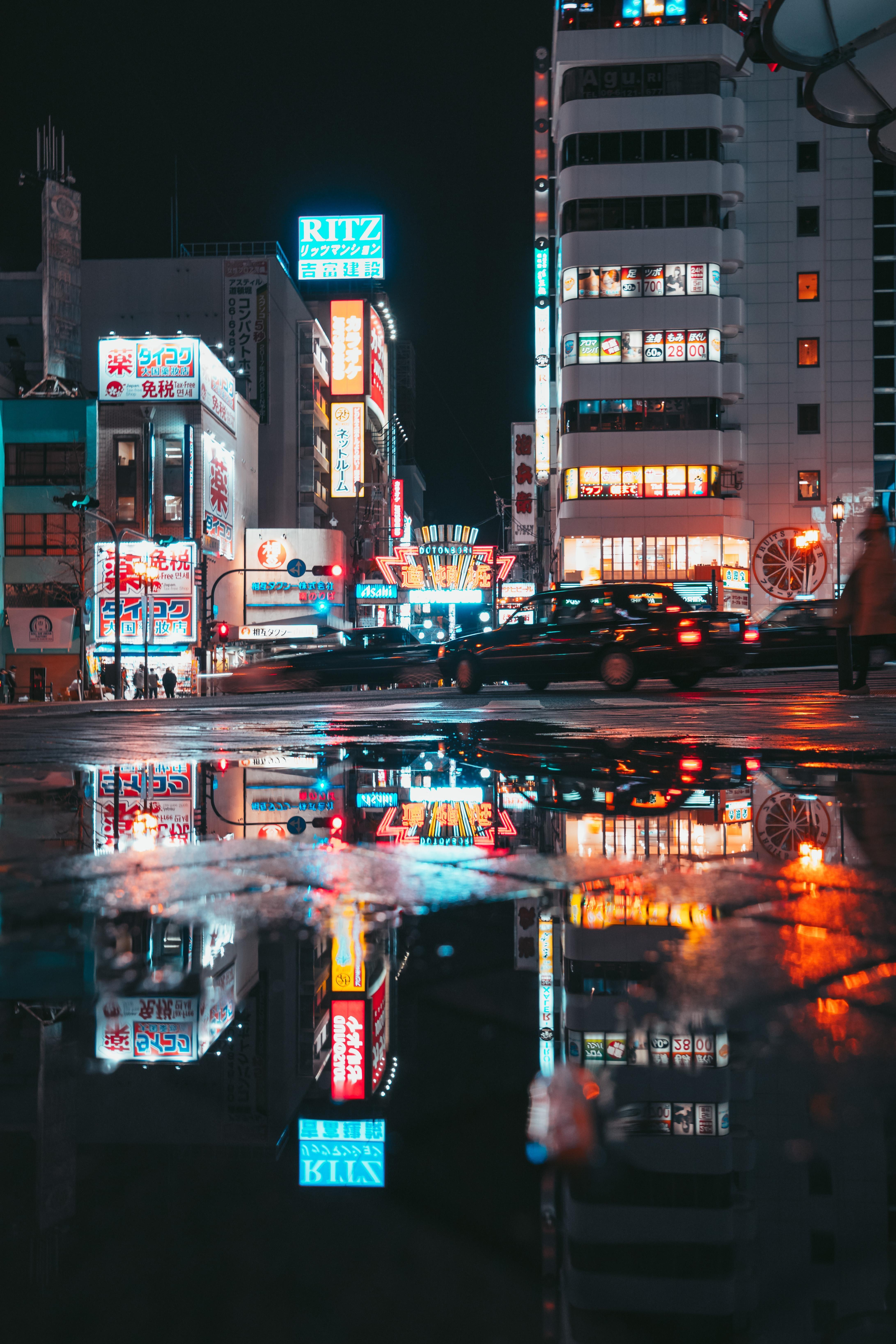 Dotonbori at night. Japan photography, Japanese buildings, Osaka japan