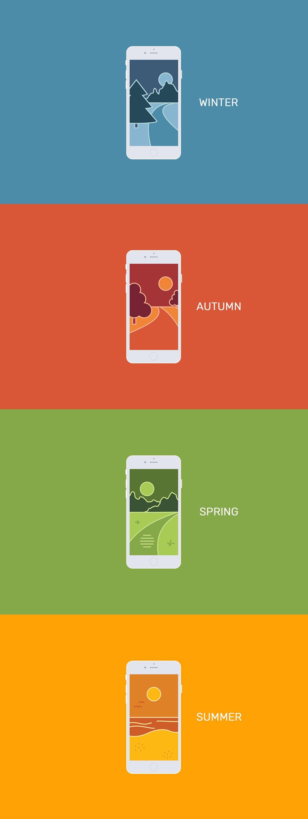 Free iPhone Seasons Wallpaper Pack