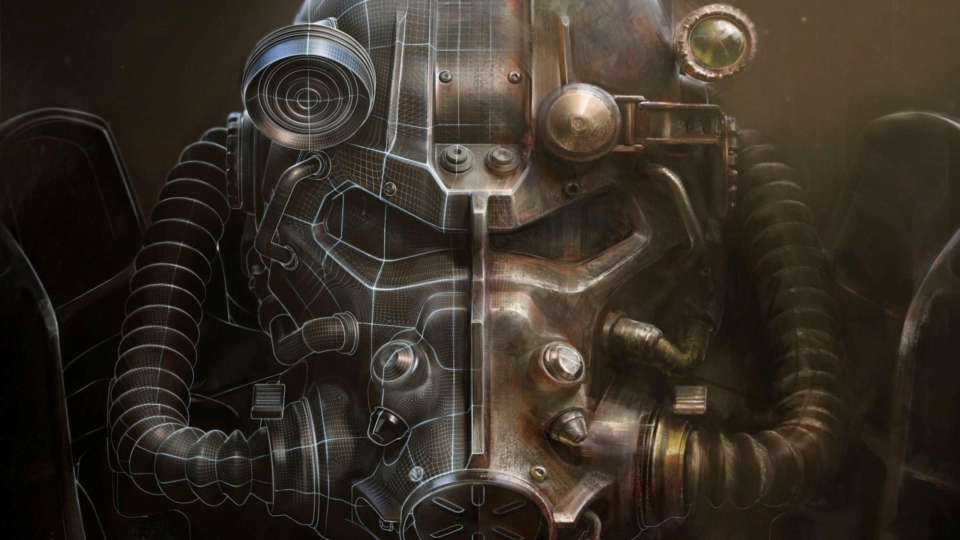 Fallout Helmet, Artwork, Bethesda Softworks, Video Games, Fallout