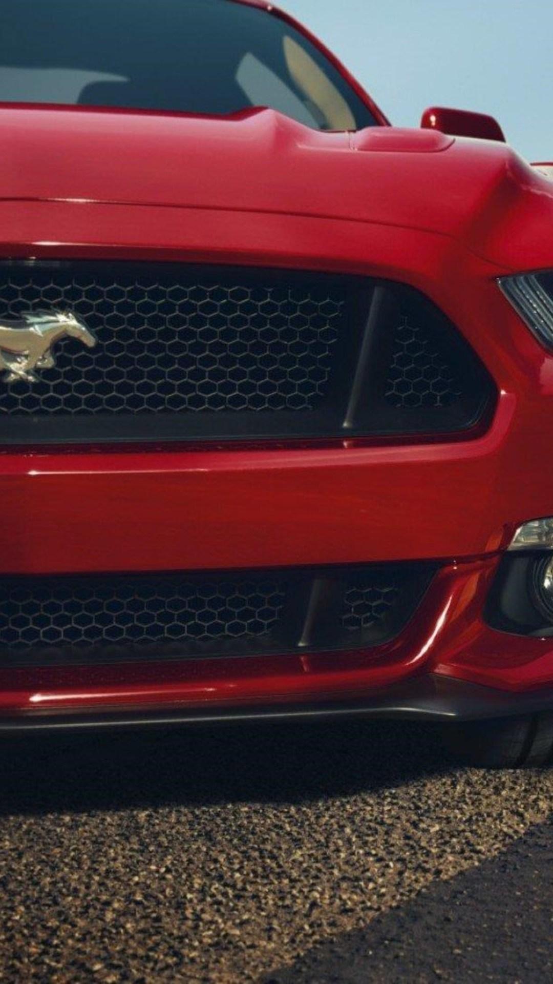 Ford Mustang GT Red Front Muscle Car iPhone 6s, 6 Plus