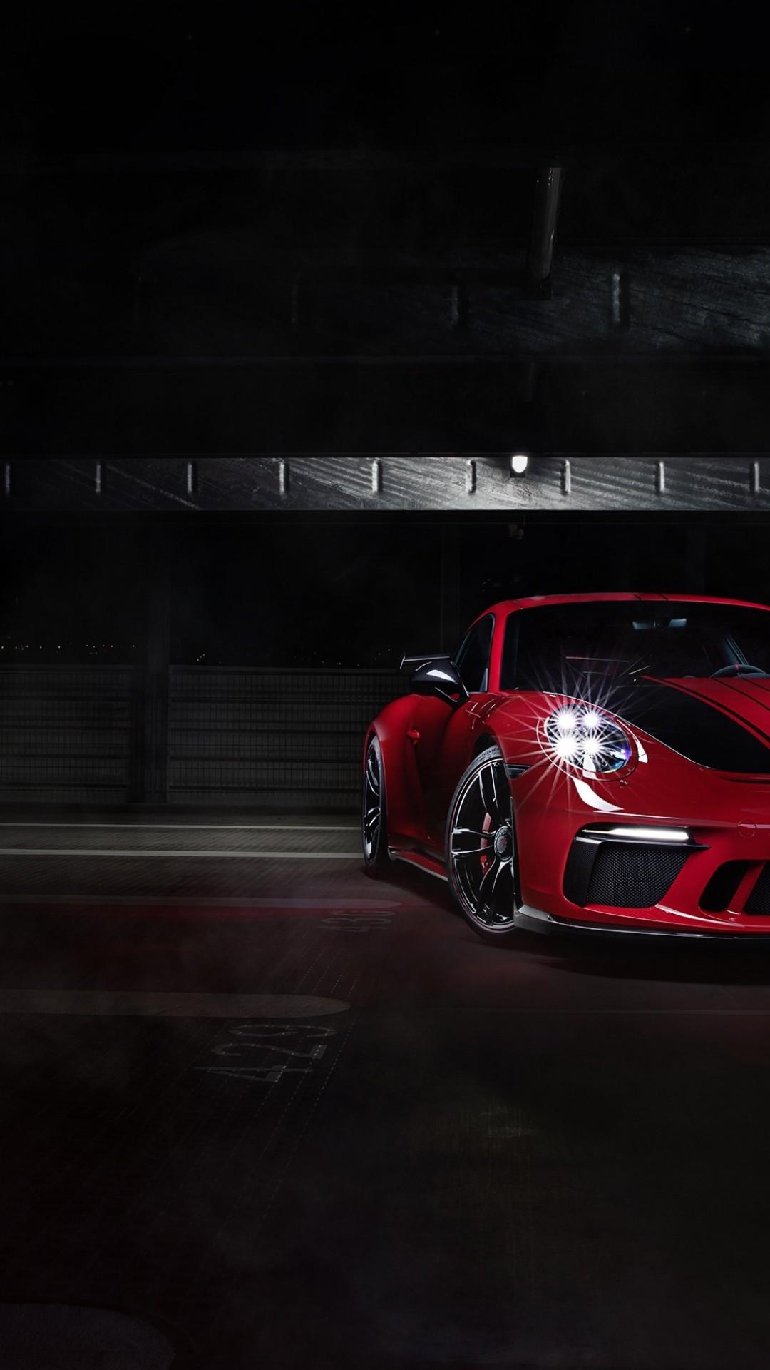 Download 1080x1920 Porsche 911 Gt Red, Supercar, Cars Wallpaper