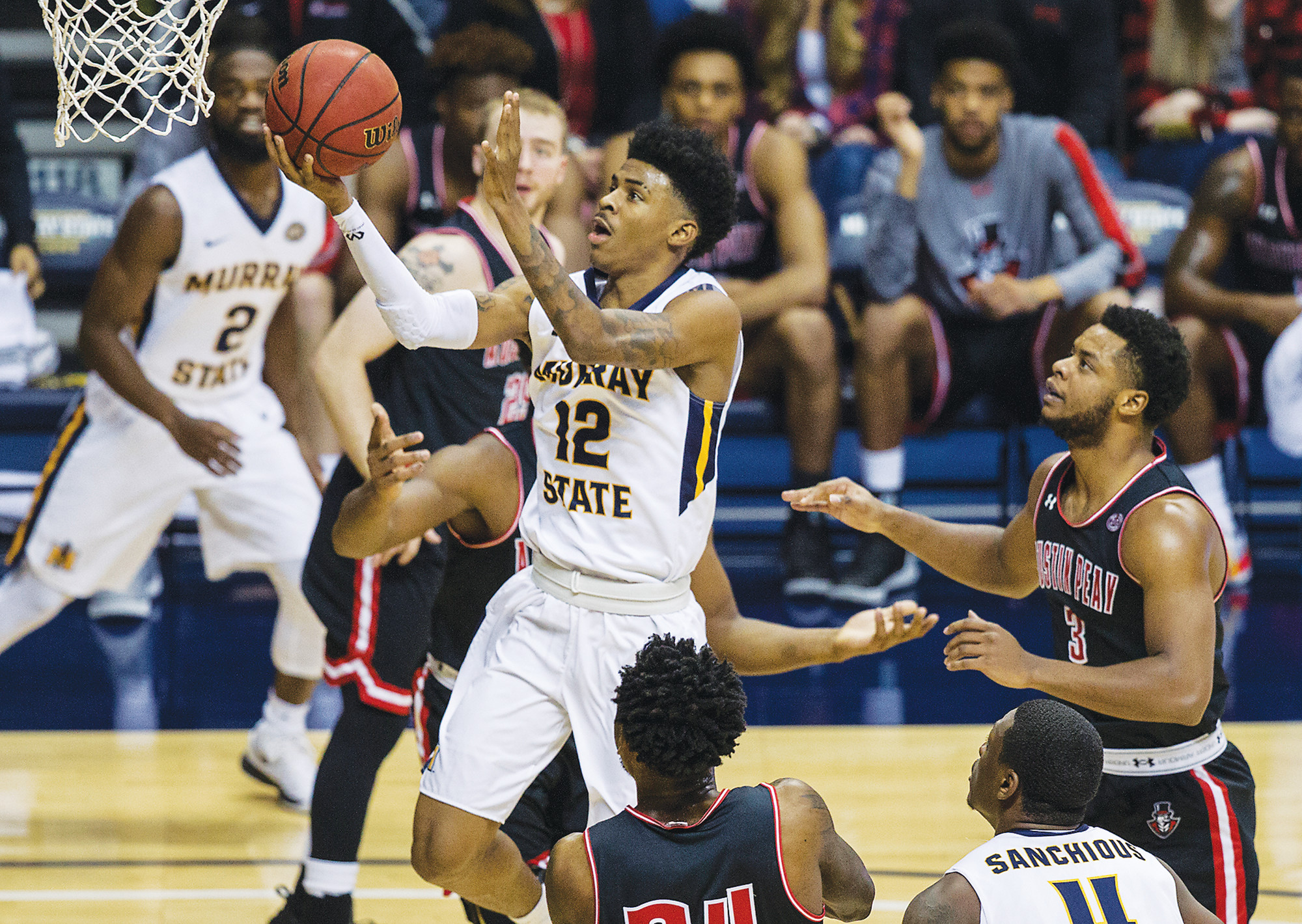 Morant Leads Murray State Past Missouri State 77 66
