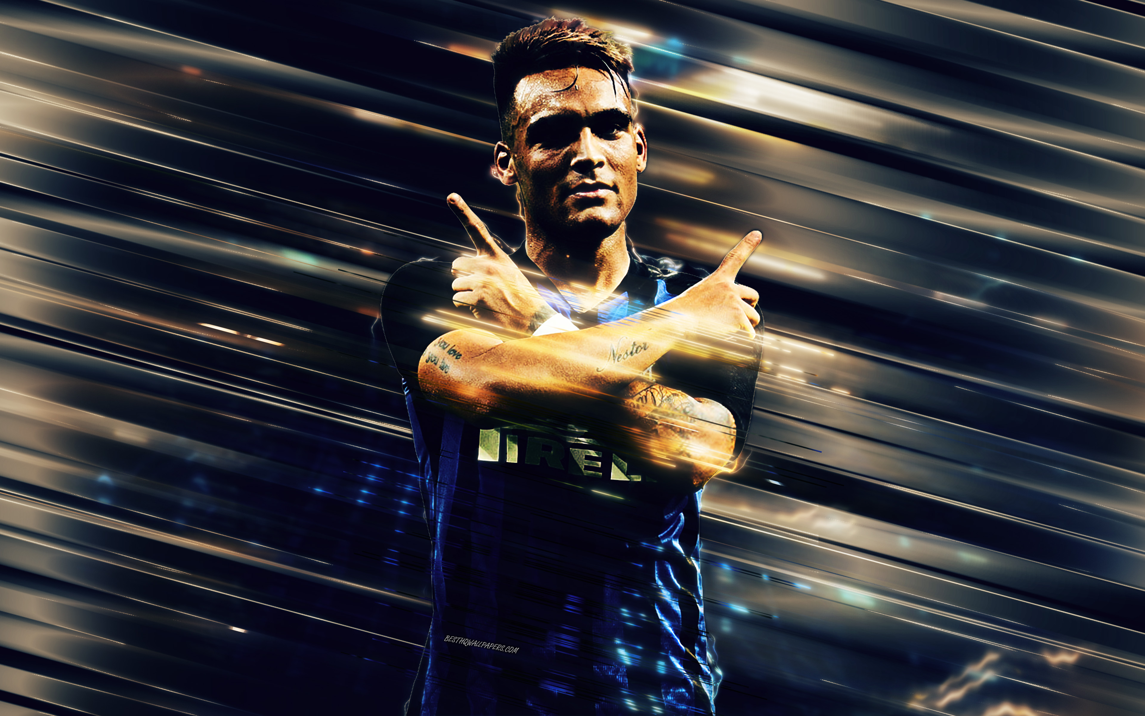 Lautaro Martínez 4k Ultra HD Wallpaper. Background Image