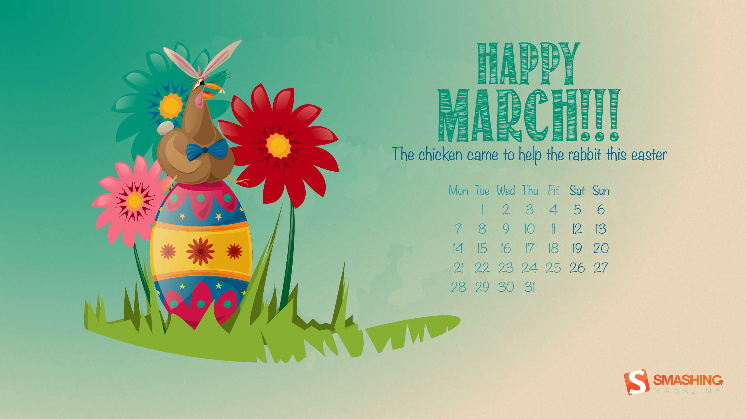 Desktop Wallpaper Calendars: March 2016